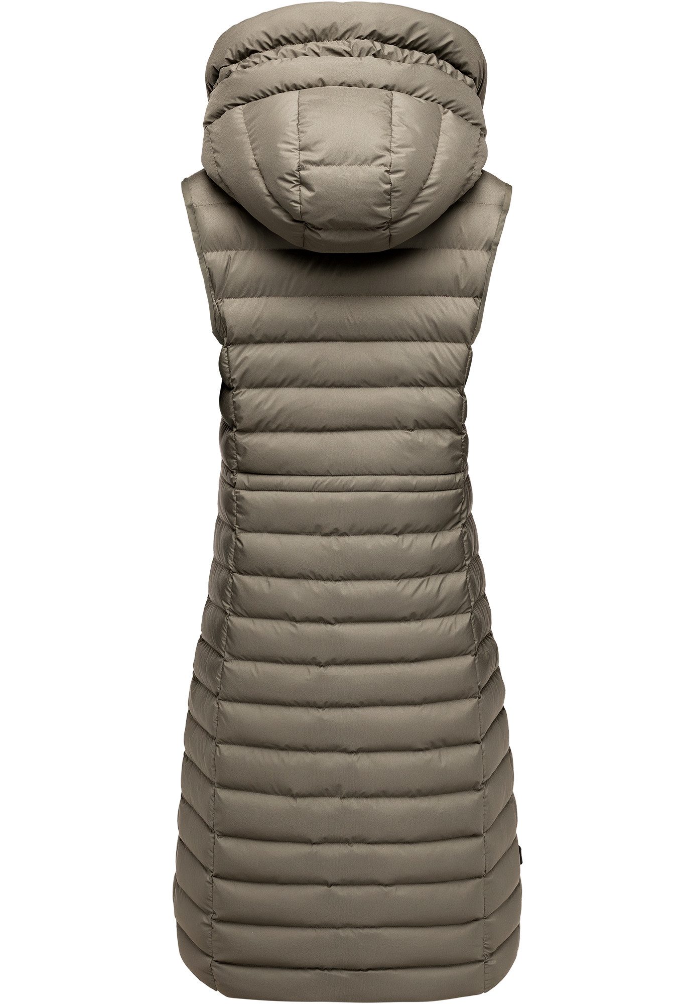 REPUBLIX Steppweste ARYANA warme Damen Outdoor-Weste Jacke lang mit Kapuze – Bild 3 von 3