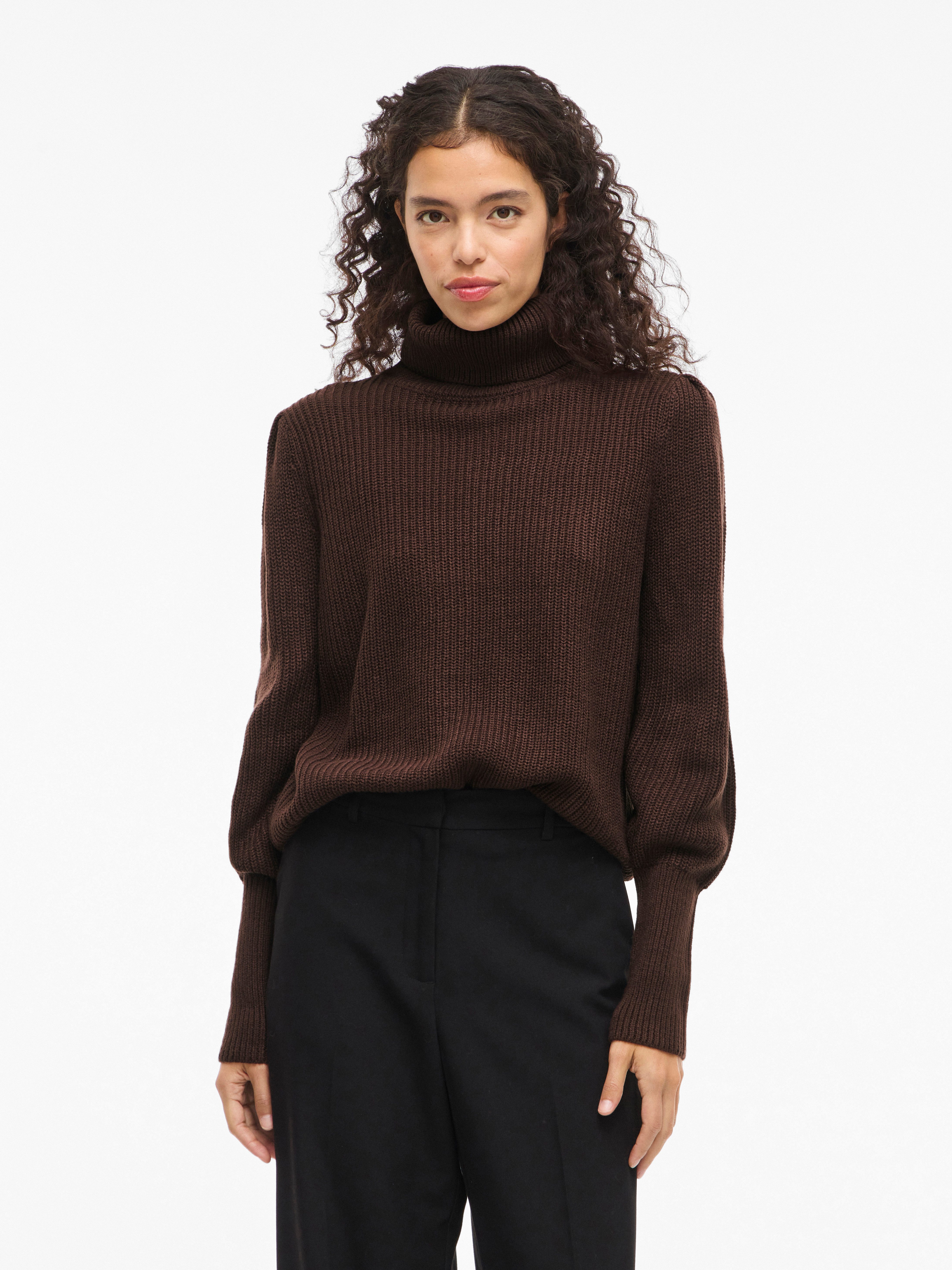 Vila Rollkragenpullover VILOU NEW ROLLNECK L/S KNIT TOP - NOOS Kunstfaser, regular fit