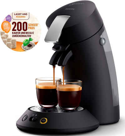 Philips Senseo Kaffeepadmaschine Senseo Original Plus CSA220/69, 200 Senseo Pads kaufen und bis 64 € zurückerhalten