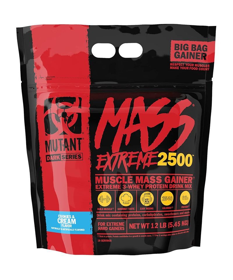 Mutant Mass XXXTREME 2500 - 5 45kg - Cookies Cream Pulver, 5450 g, Pulver