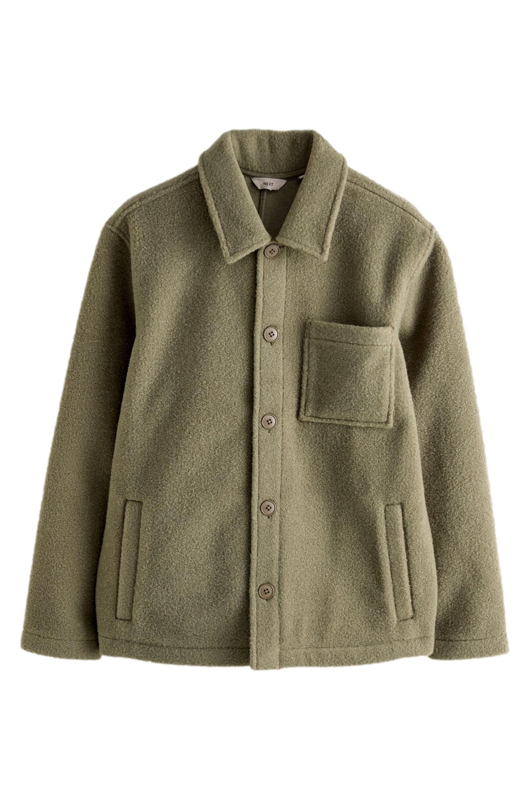 Fleecejacke Fleece-Hemdjacke im Wolllook
