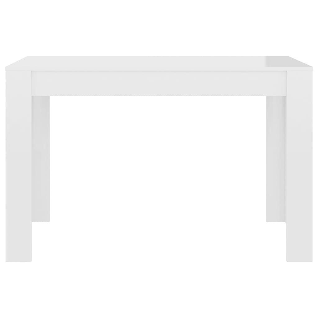 cm (1-St) Hochglanz-Weiß furnicato Esstisch Holzwerkstoff 120x60x76