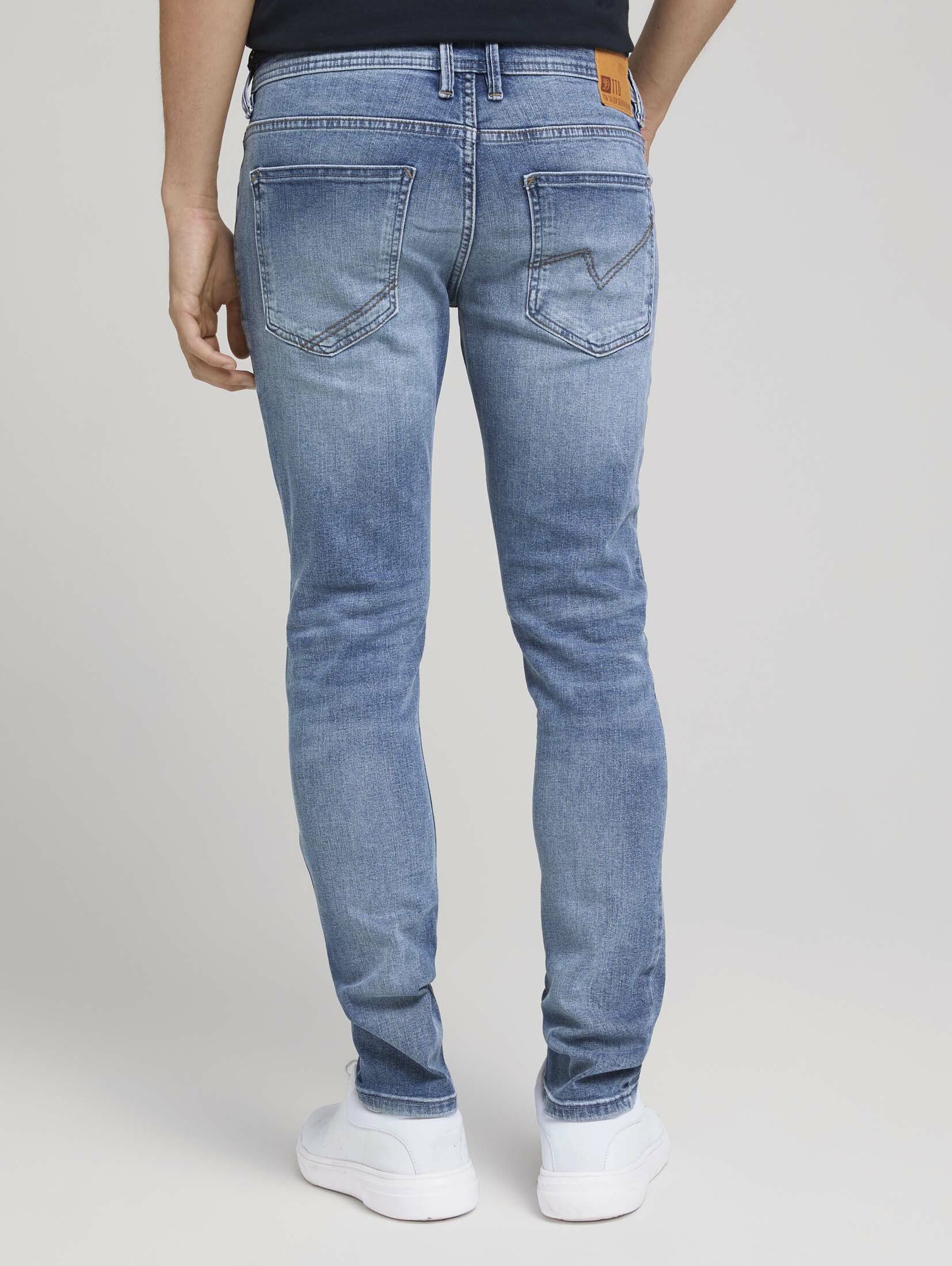 TOM TAILOR Denim Straight-Jeans Skinny Jeans Culver mit Bio-Baumwolle