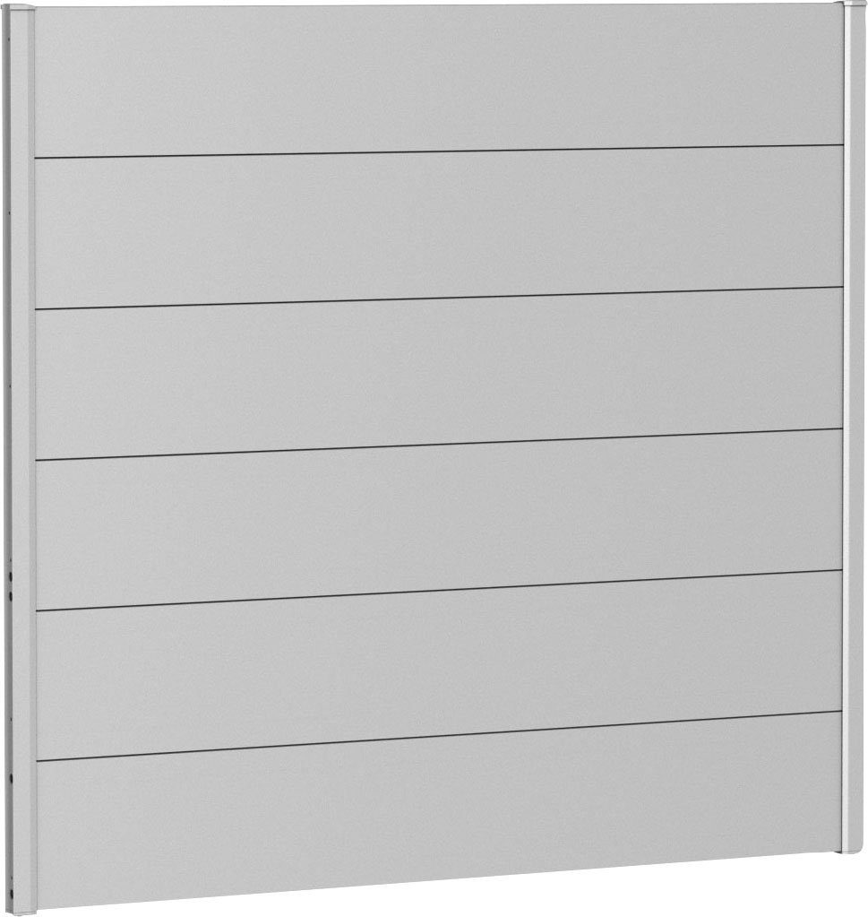 Biohort Sichtschutzelement, 6 Metall-Paneele und 2 Führungsschienen, LxH: 145x137 cm