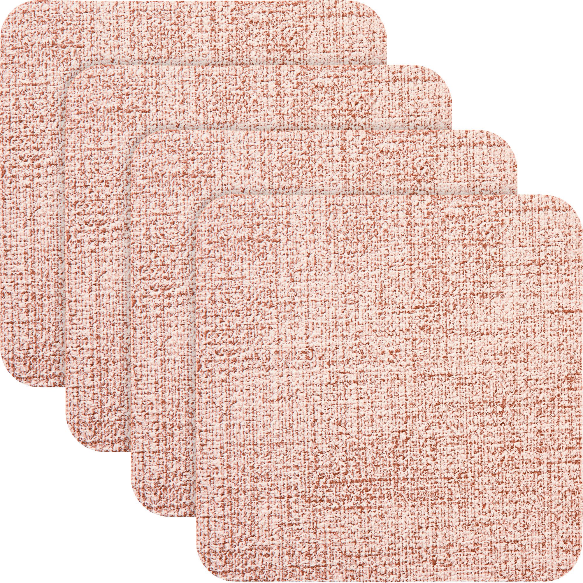 Erwin Müller Glasuntersetzer Untersetzer "Elvas" 4er-Pack, abwaschbar Uni