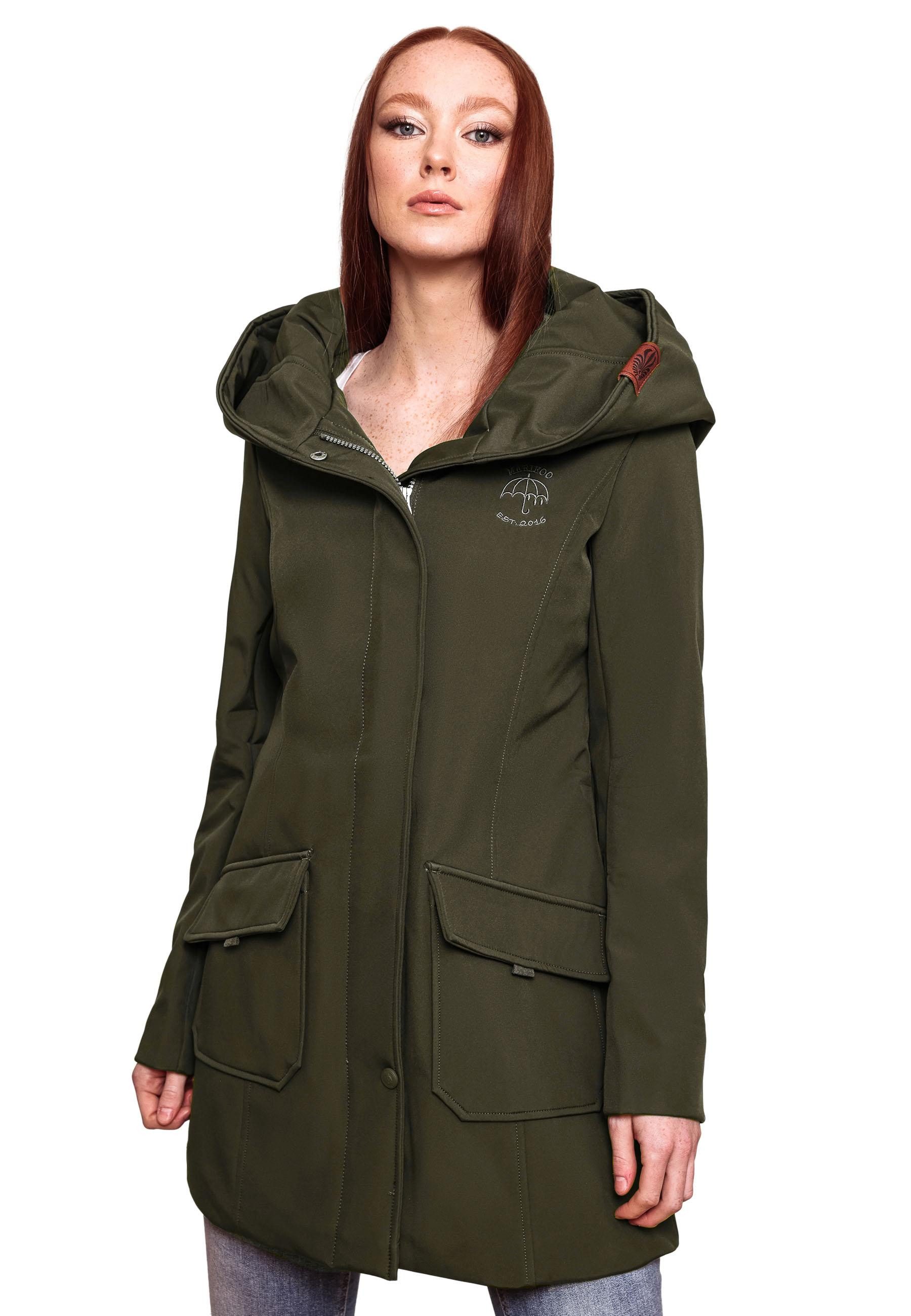 Marikoo Softshelljacke Softshelljacke Mayleen – Damen Übergangsjacke mit Ka günstig online kaufen