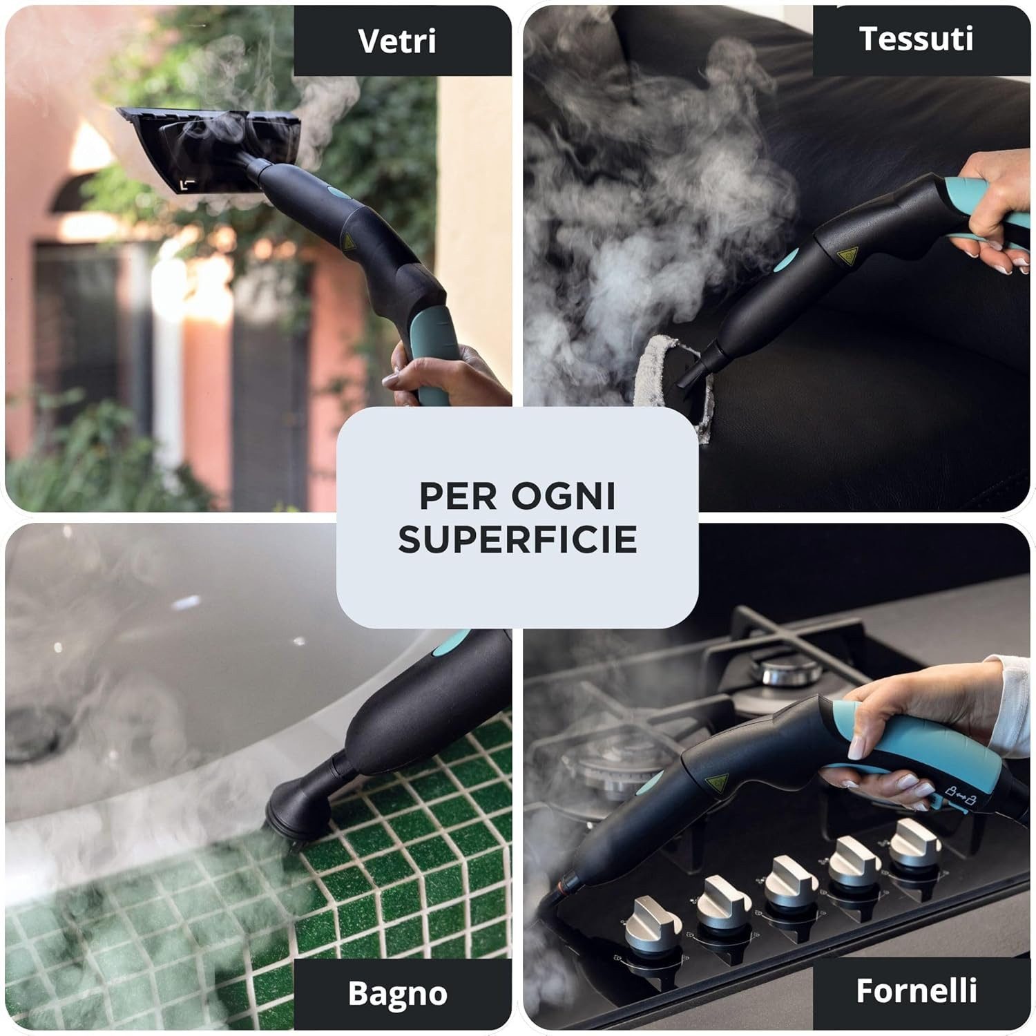 Ariete Dampfreiniger Deluxe 4146 XVapor fahrbarer