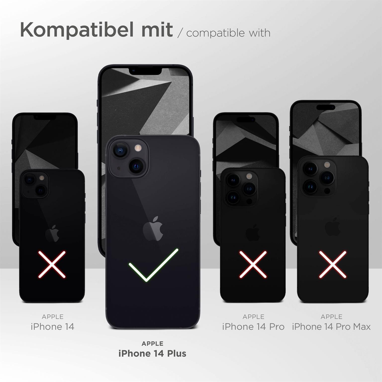ONEFLOW Handyhülle ONEFLOW® Soft Case für Apple iPhone 14 Plus, Hülle aus Silikon, Back Cover mit Kameraschutz, weiche Silikonhülle