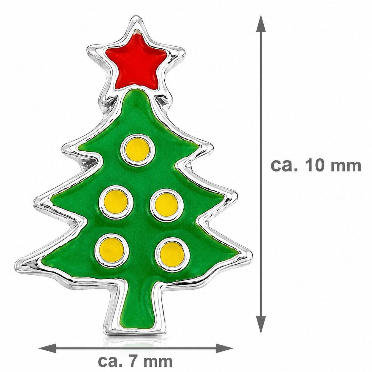 LUISIA® Paar Ohrhänger Ohrstecker 'Weihnachtsbaum' E-14456 - 925 Sterling
