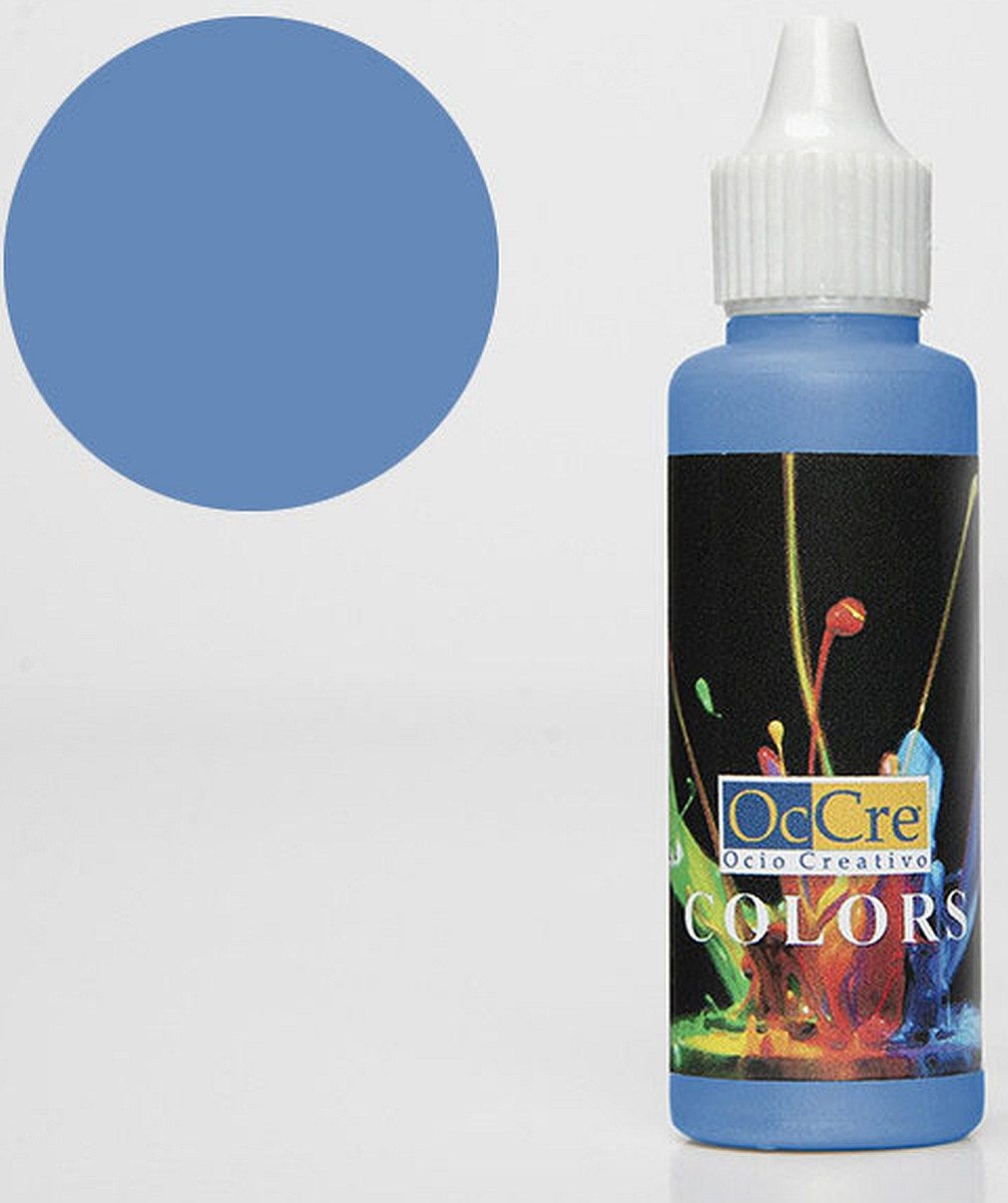 OcCre Modellbausatz Ocolor Medium blue 30 ml EOL, (Bastelbedarf, 1-tlg., Oberflächenbehandlung), Made in Europe