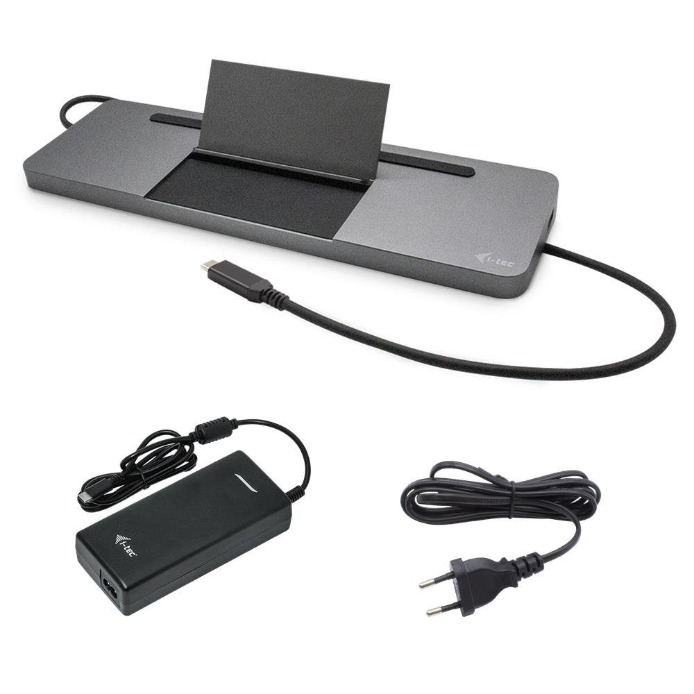 I-TEC Laptop-Dockingstation USB-C Metal Ergonomic 4K Triple Display Docking  Station PD 85 W, + Universal Netzteil 112 W