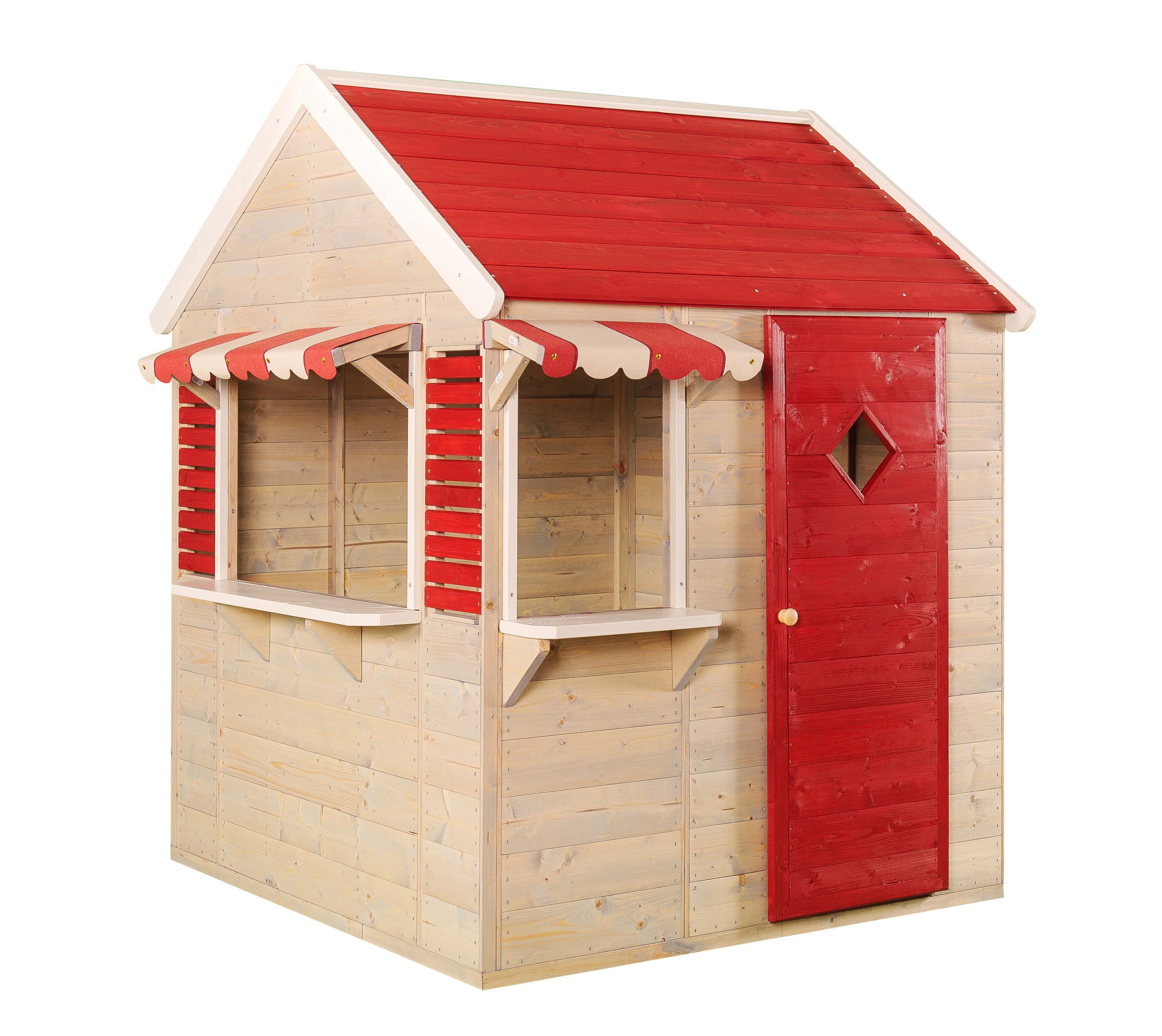 Wendi Toys Spielhaus Dachs, Für Kinder ab 3 J., Fenster mit Blumenkasten, LxBxH 120x120x155cm