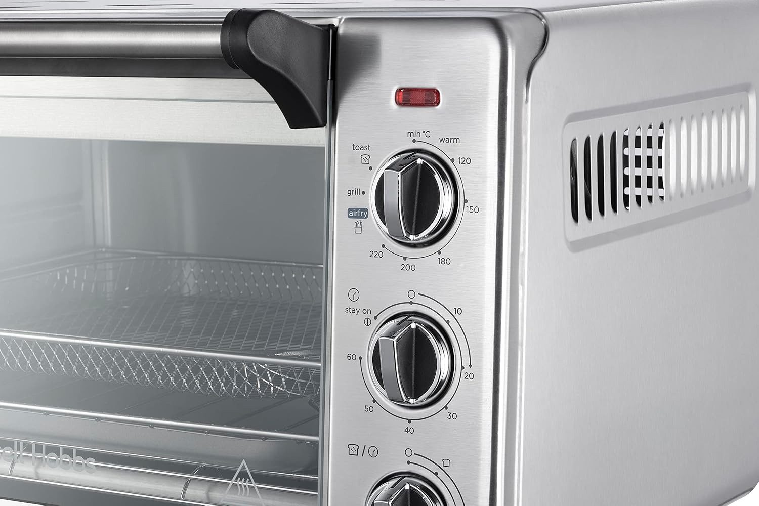 RUSSELL HOBBS Minibackofen Express AIRFRY 26680-56, 5 Funktionen, 20l, Pizza Ø 30cm, Frittierkorb, Backblech & Grillrost