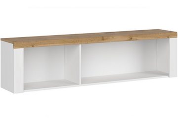 Konsimo Wandregal DAMINO Wandregal, mit Türe, mit Schublade, mit Einlegeböden, glänzend, zeitloses Design