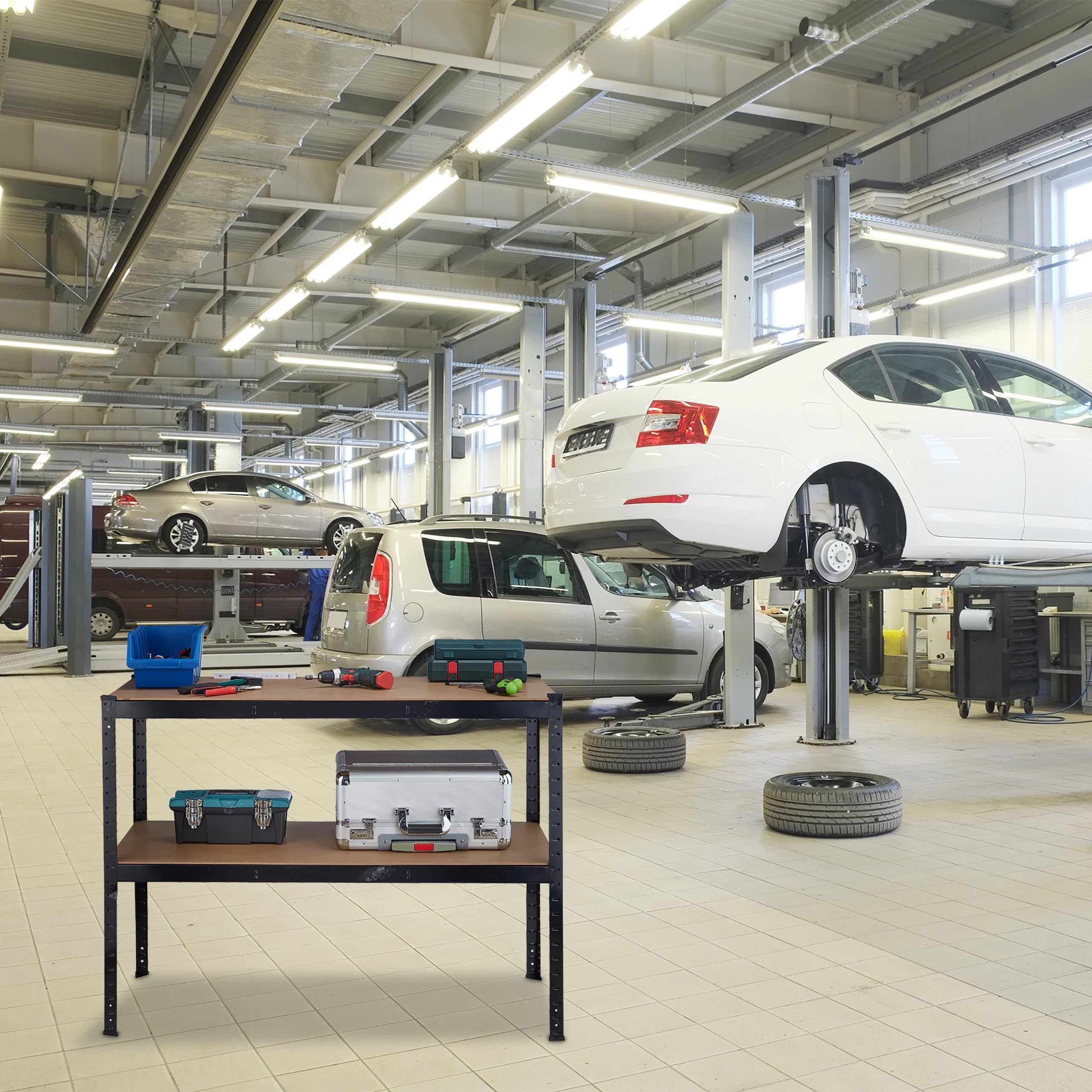 relaxdays Werkbank 2 Ebene günstig online kaufen