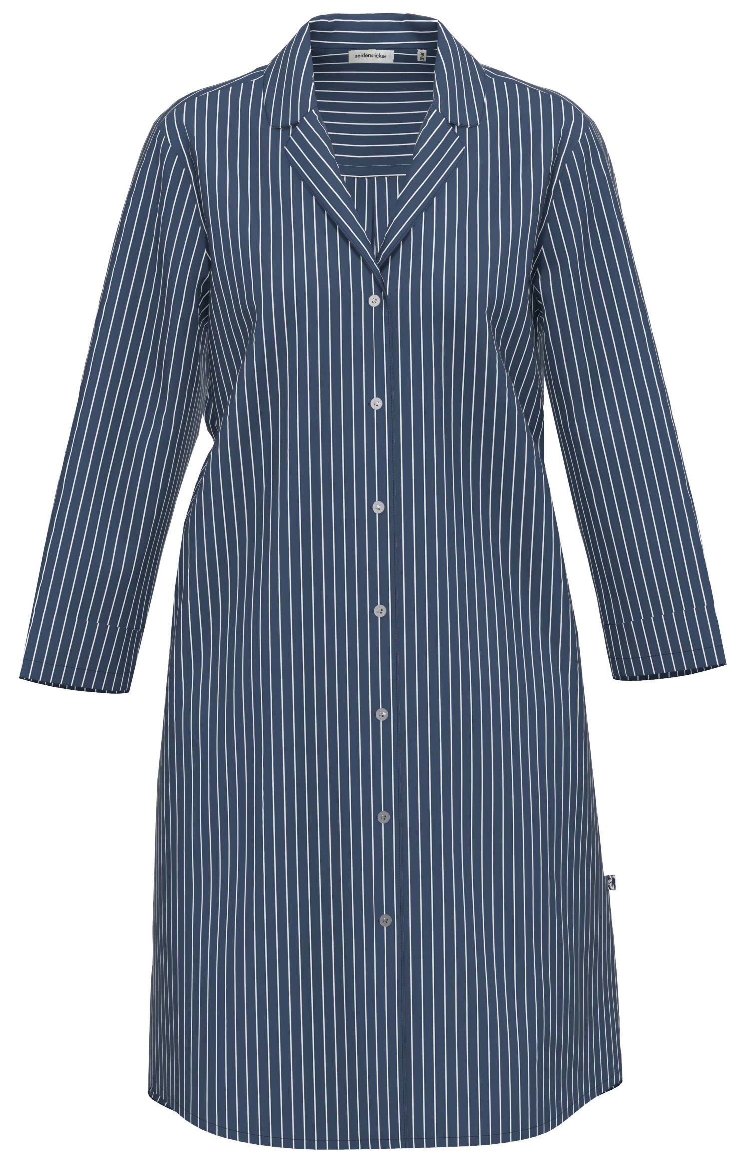 seidensticker Nachthemd Damen Schlafshirt geknöpft (1-tlg) Baumwolle