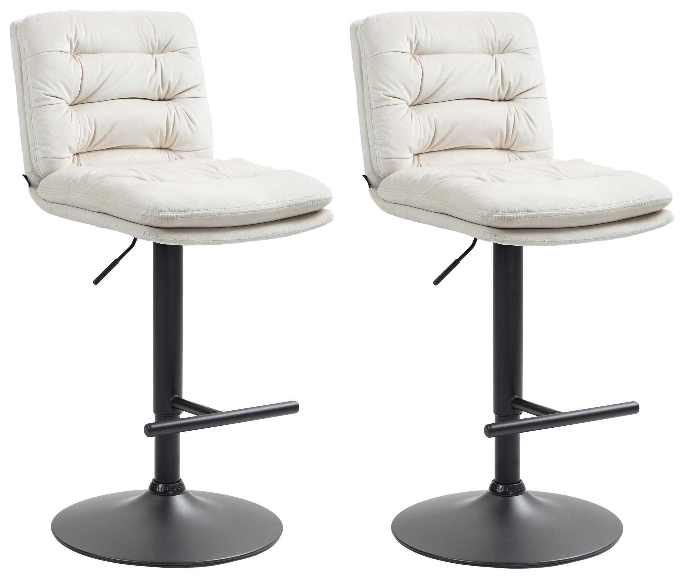 Bistrostuhl 2er Set Barhocker Damar Samt