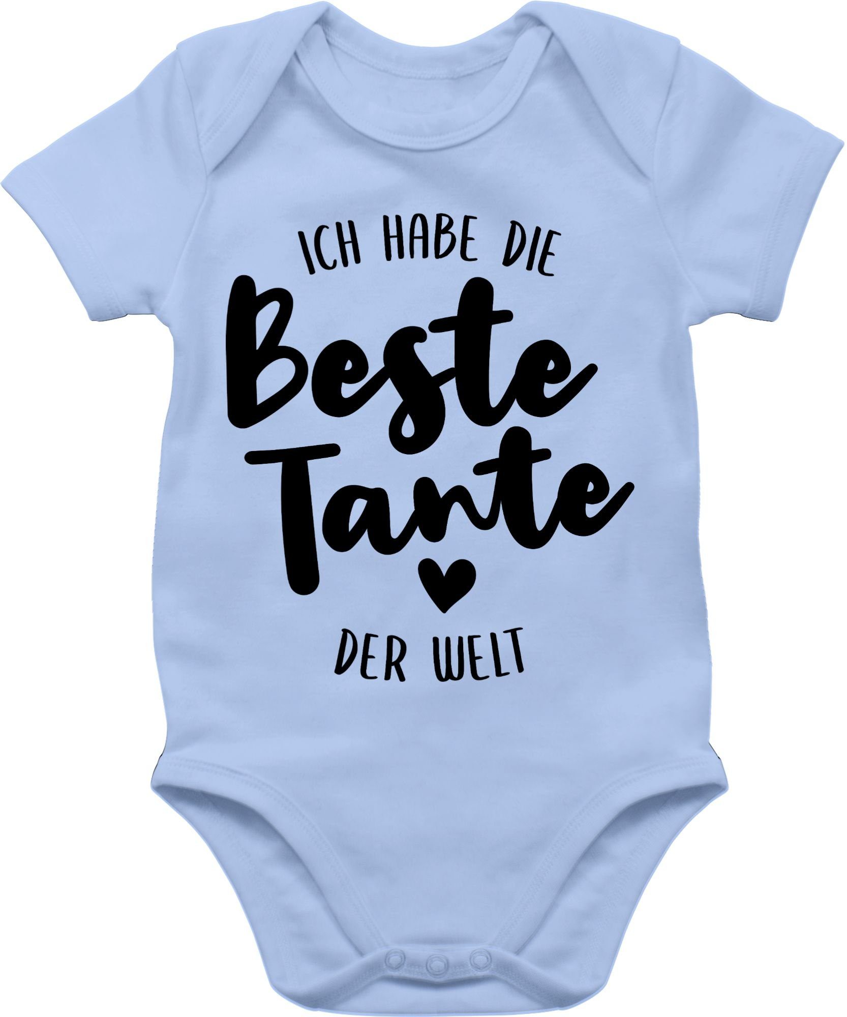 Shirtracer Shirtbody Ich habe die beste Tante der Welt schwarz Tante