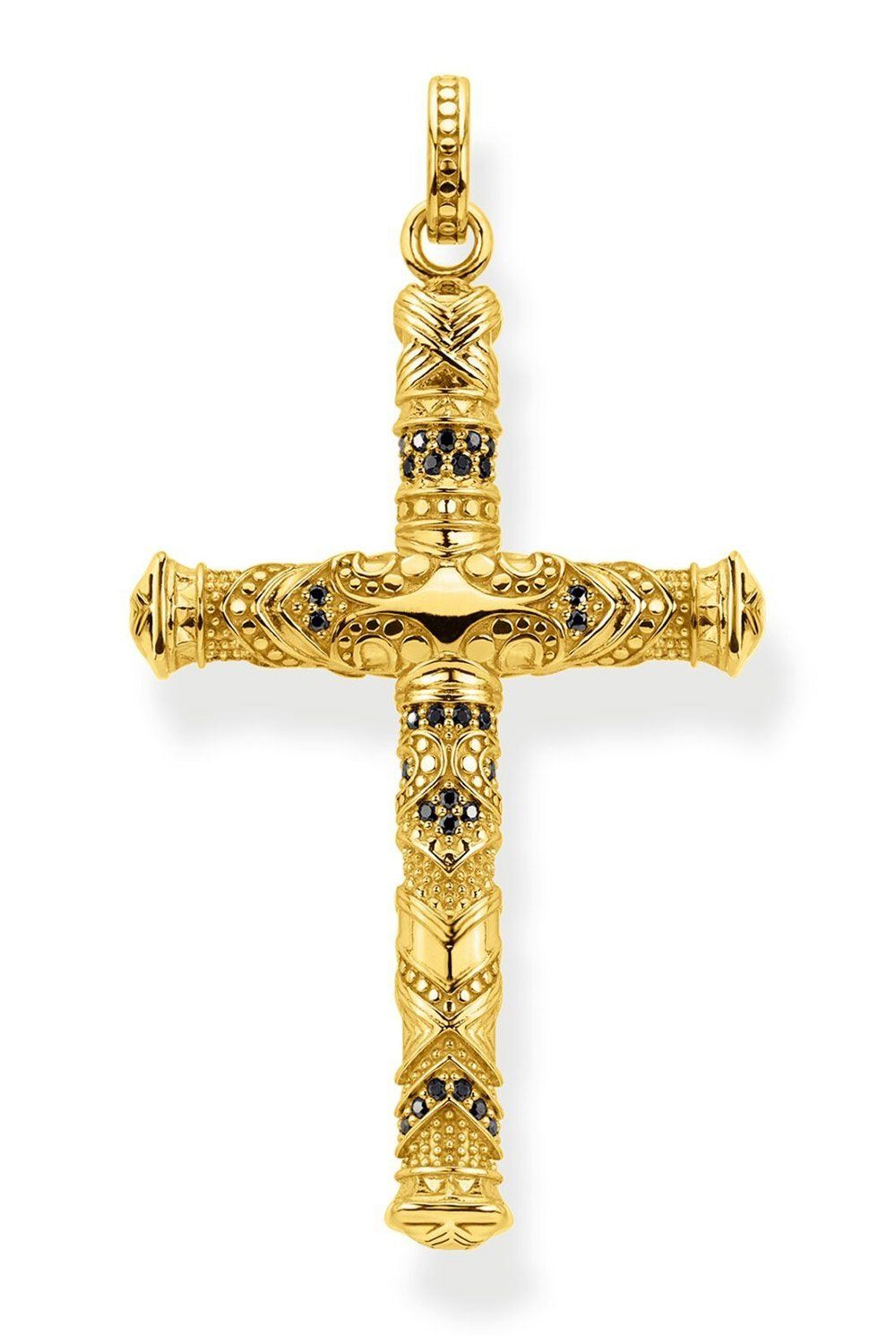 THOMAS SABO Kettenanhänger Kreuz- Goldfarben