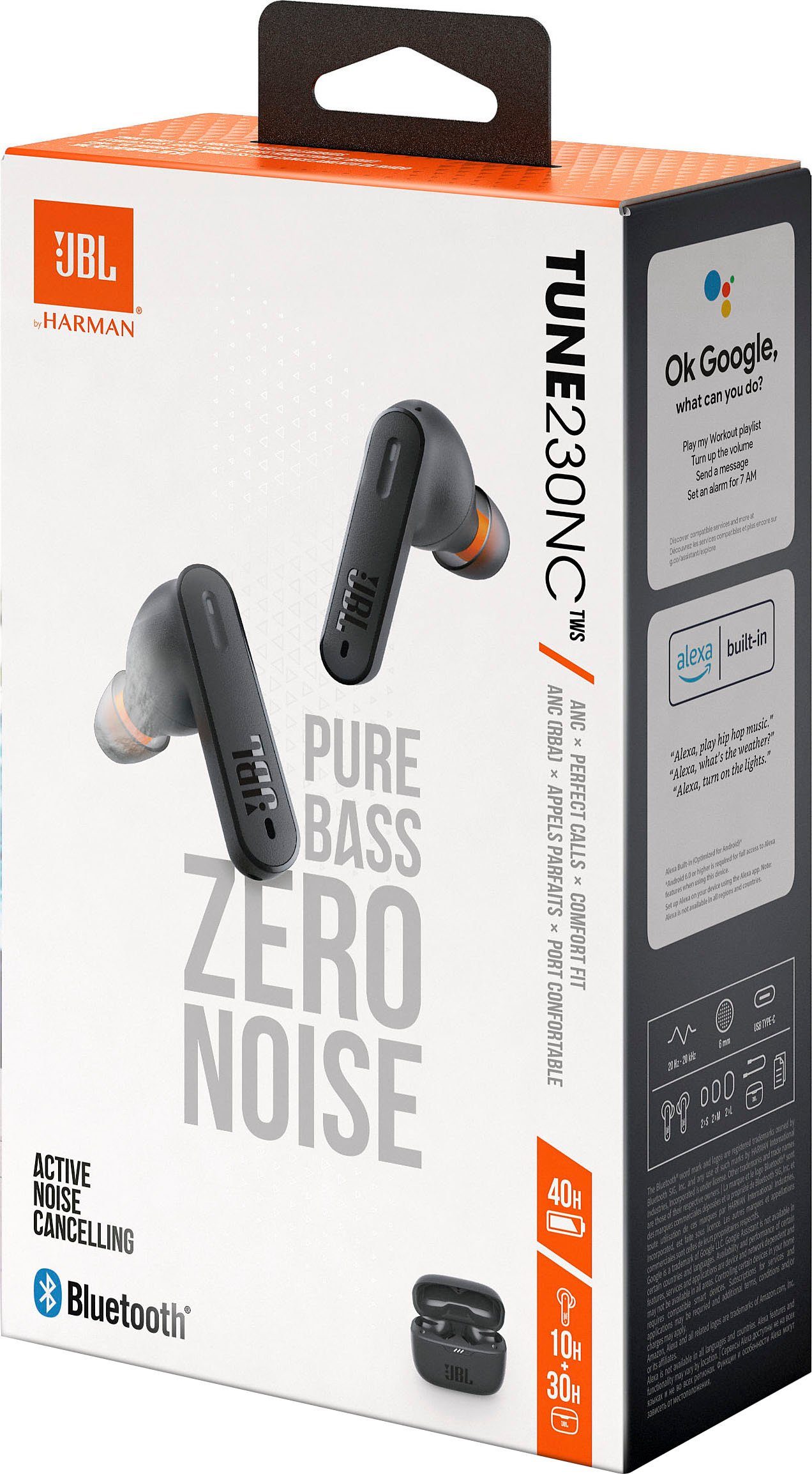 JBL Tune 230NC Noise Cancelling In-Ear-Kopfhörer TWS Wireless, Bluetooth) (Active True (ANC), schwarz