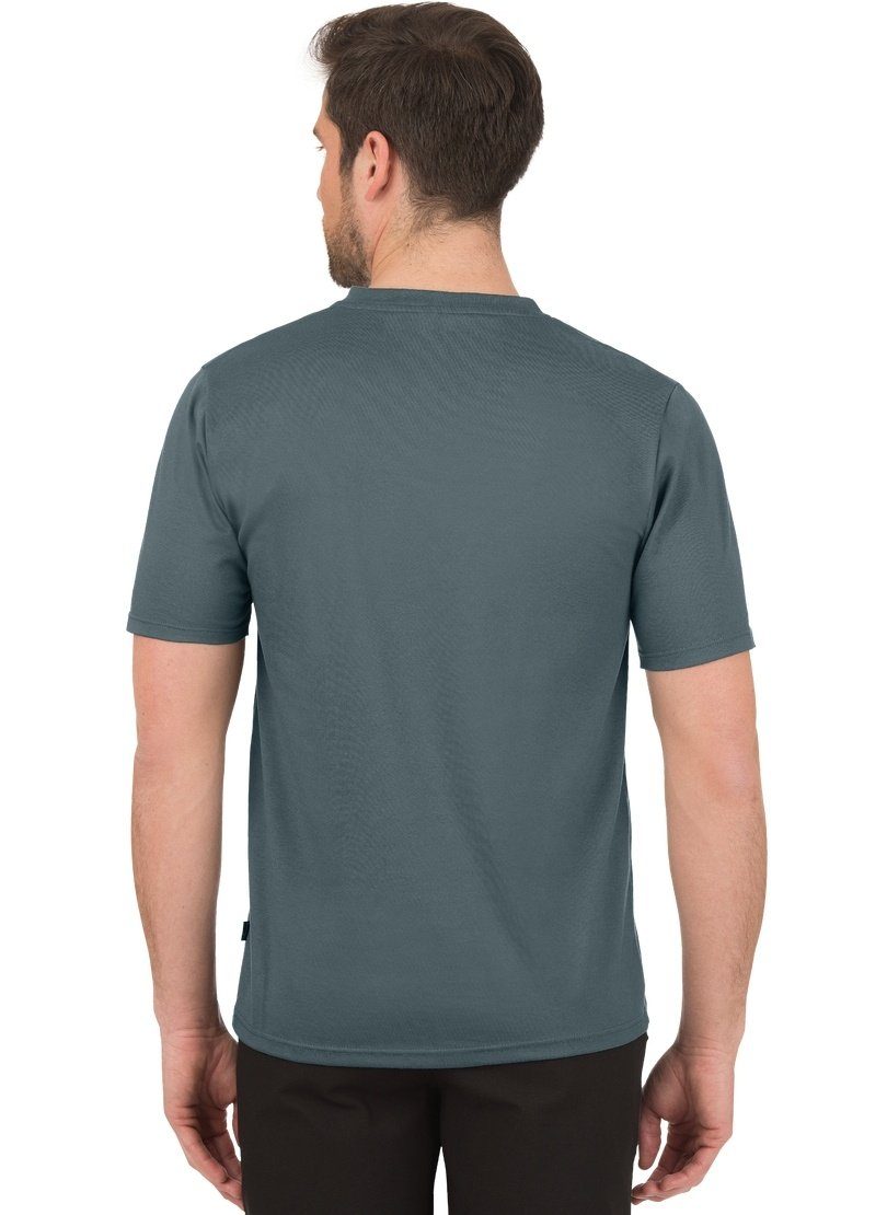 Trigema V-Shirt Baumwolle DELUXE anthrazit TRIGEMA T-Shirt