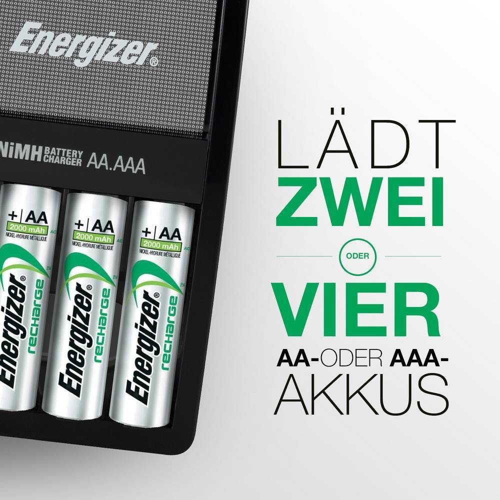 (Timer-Abschaltung) Energizer Rundzellen-Lader Rundzellen-Ladegerät