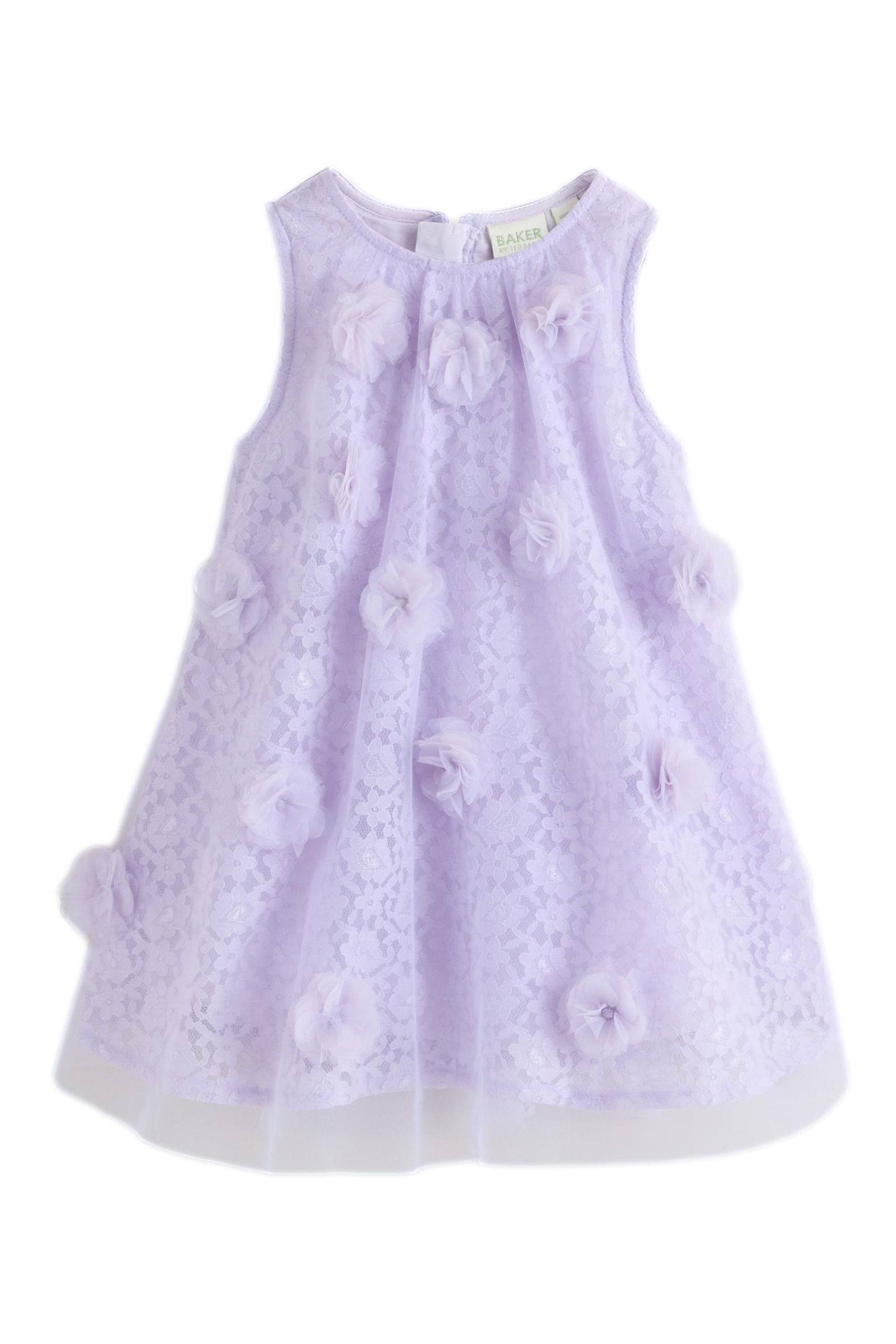 Corsagenkleid Baker by Ted Baker 3D-Kleid mit Spitzen-Overlay