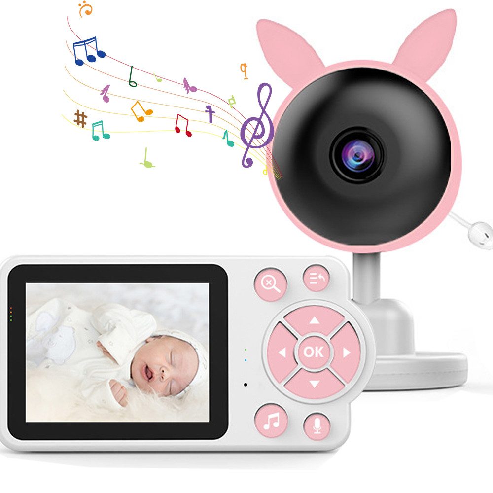 Babyphone 2.8 Zoll Video-Babyphone mit Kamera, Überwachung & Nachtsicht