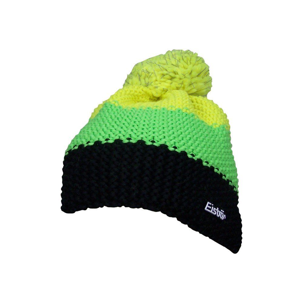 Eisbär Strickmütze Star Safety Pompon Bommelmütze