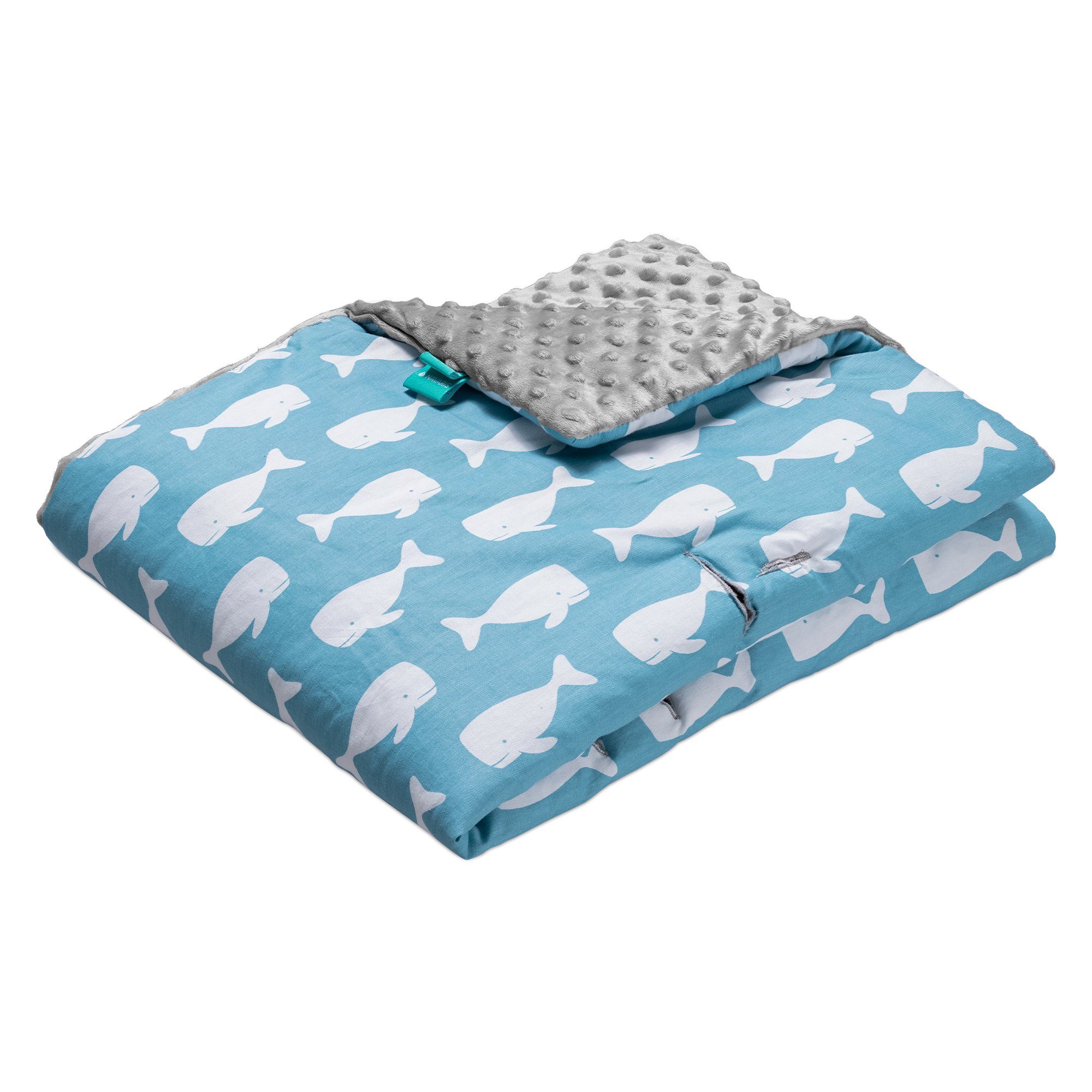Einschlagdecke Decke für Babyschale - - Fußsack Navaris Design, Wal universal 