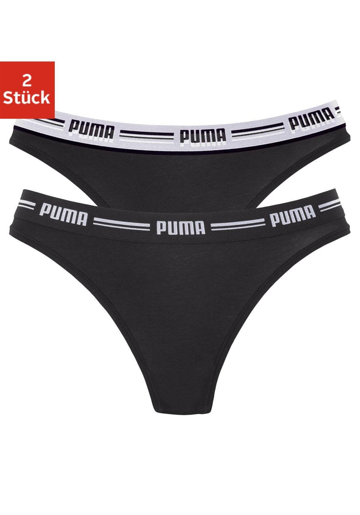 PUMA String »Iconic« (2 Stück), Elastisches Bündchen mit Logoschriftzug  online kaufen | OTTO