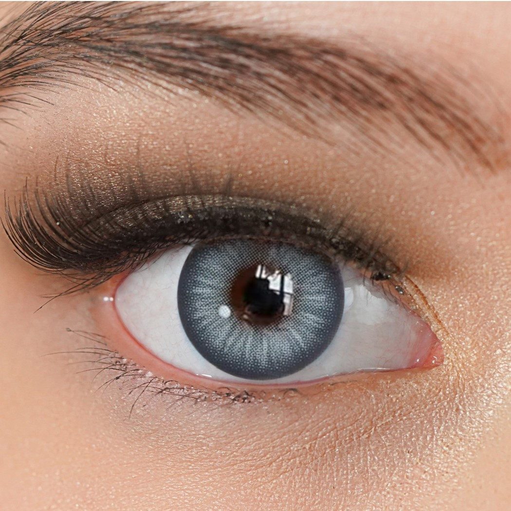 Charmiga Jahreslinsen Farbige Kontaktlinsen Blau, Farblinsen ohne Stärke, Wild Blue, Farbige Kontaktlinsen