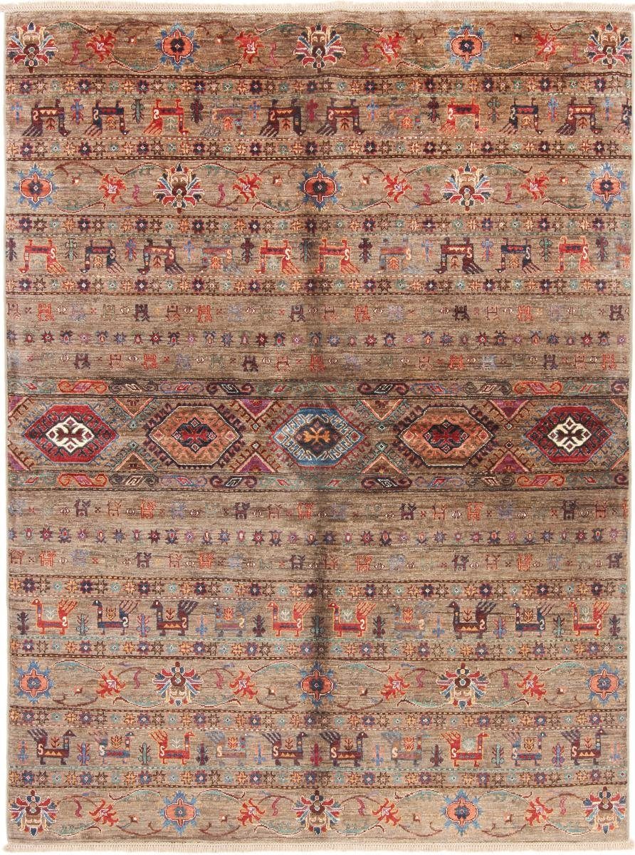 Orientteppich Arijana Shaal 152x203 Handgeknüpfter Orientteppich, Nain Trading, rechteckig, Höhe: 5 mm
