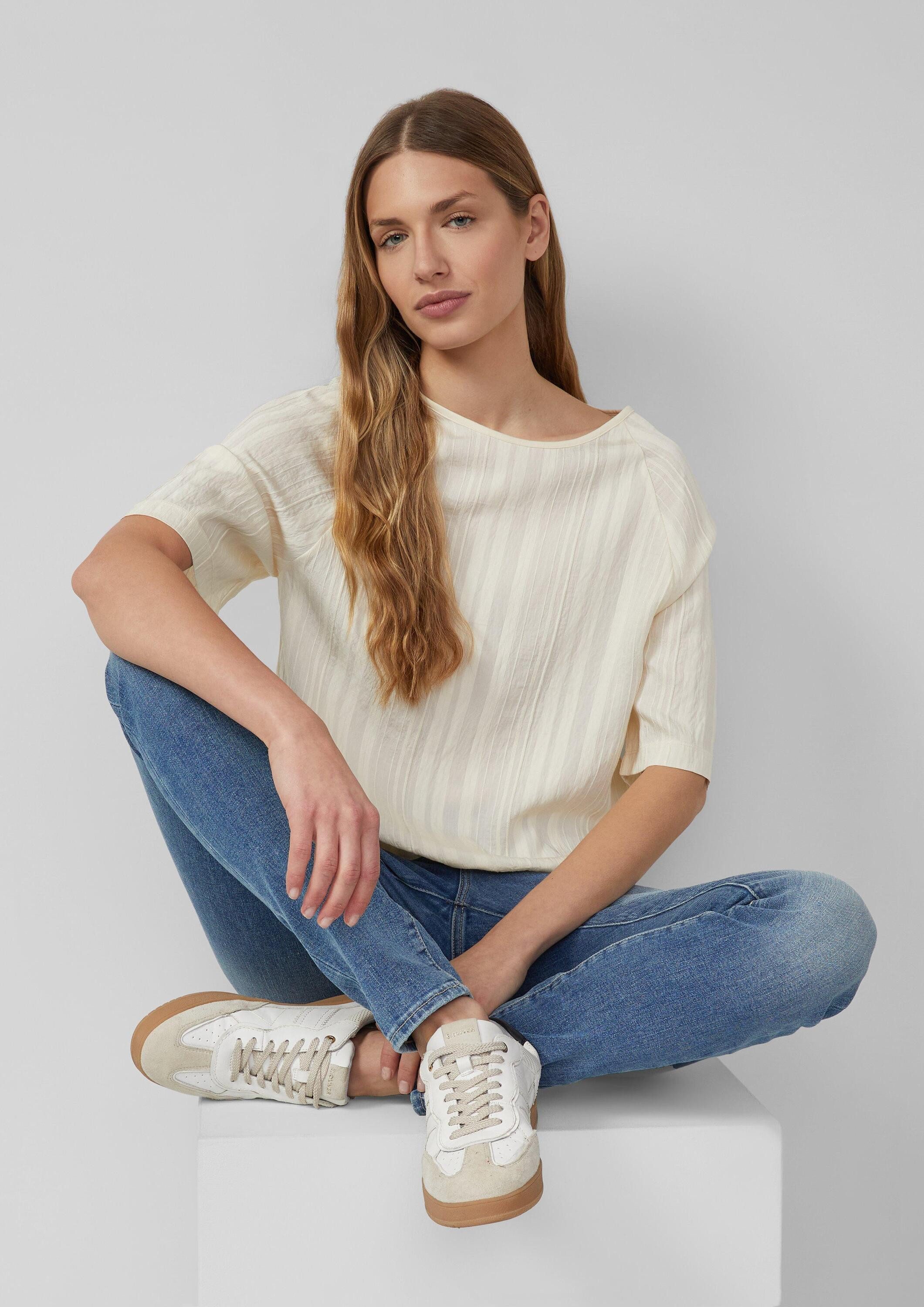 s.Oliver Kurzarmshirt T-Shirt T-Shirt im Fabricmix