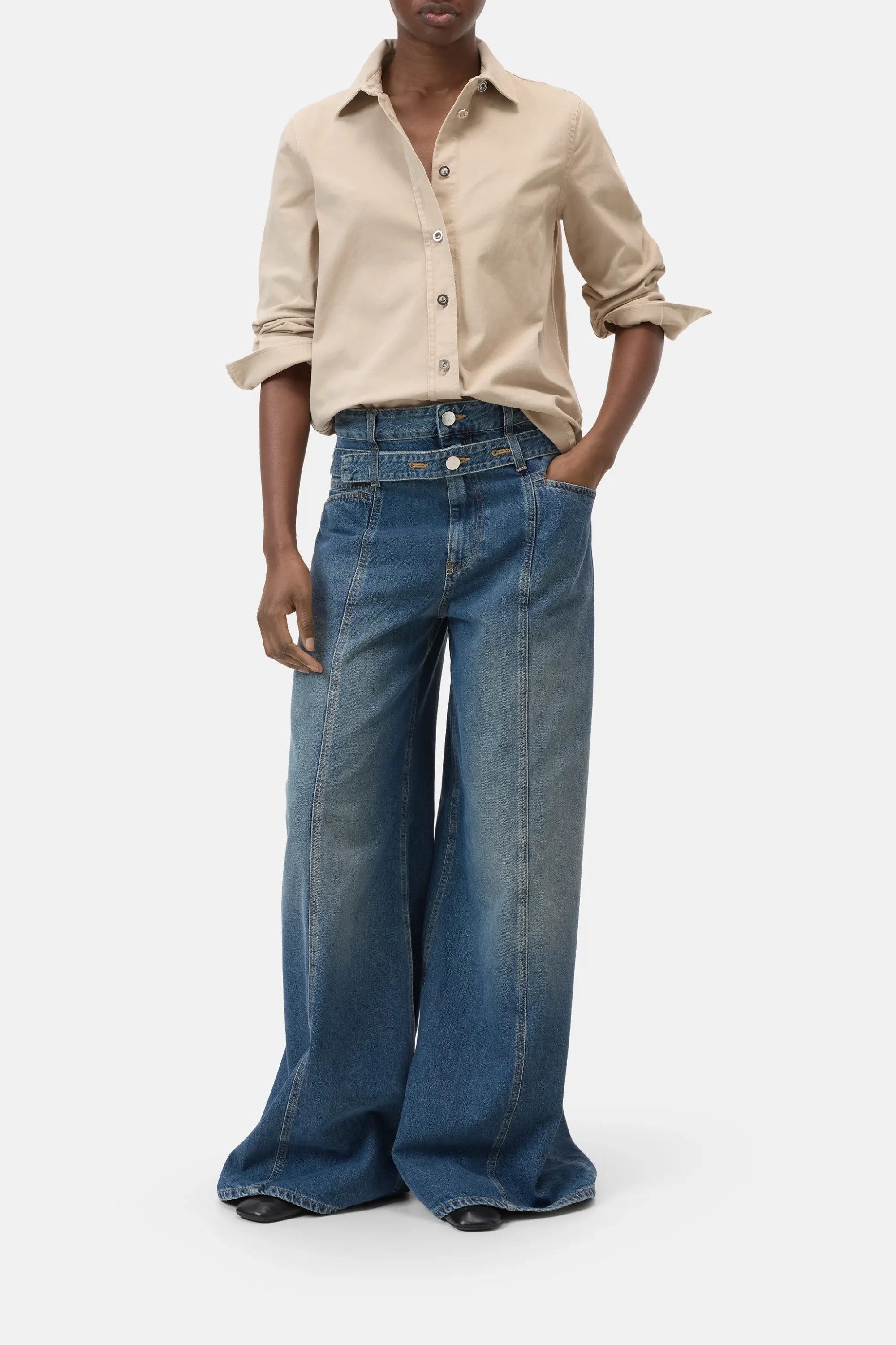CLOSED Blusentop Twill-Hemdbluse - Regular Fit
