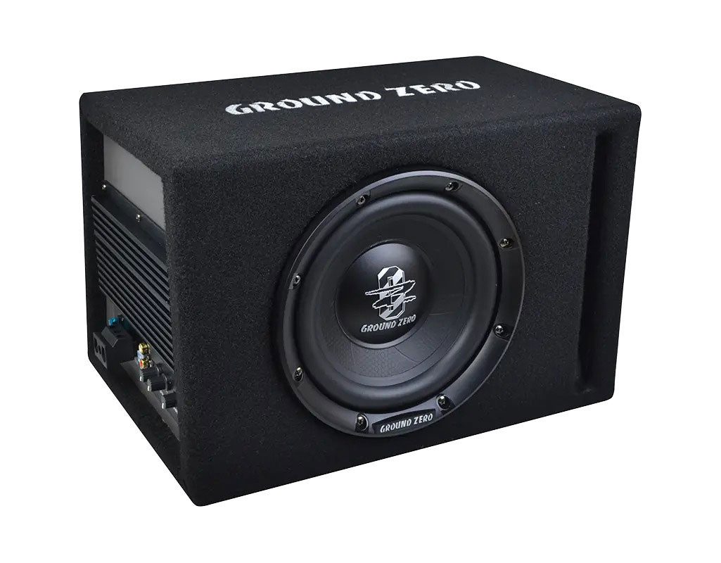 Ground Zero GZIB 20BR-ACT 20cm Bassreflex Aktiv-Gehäusesubwoofer Auto-Subwoofer (100 W, max.: W cm)