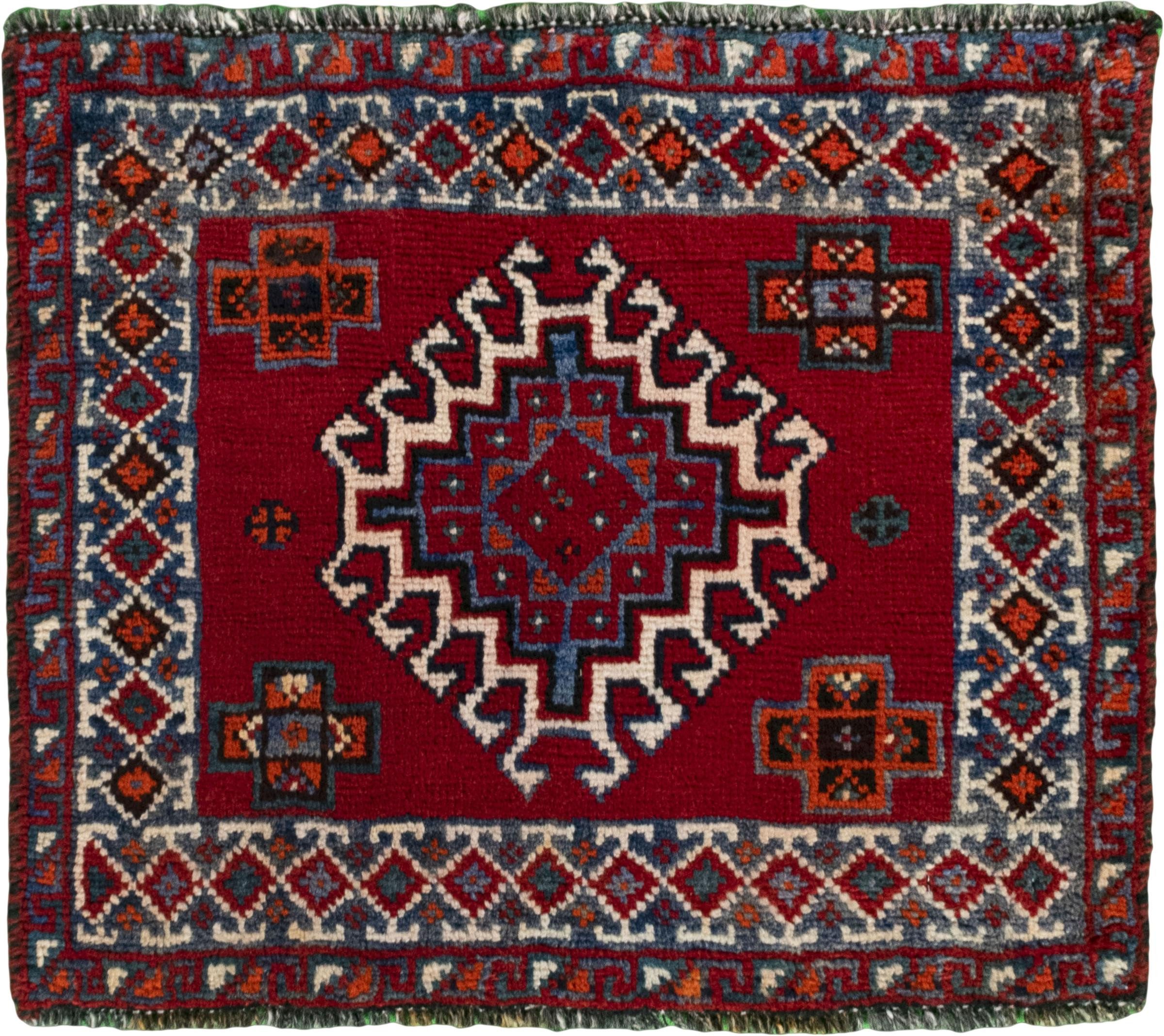 Nain Trading Orientteppich Shiraz 64x53 Handgeknüpfter Orientteppich / Perserteppich, rechteckig, Höhe: 10 mm
