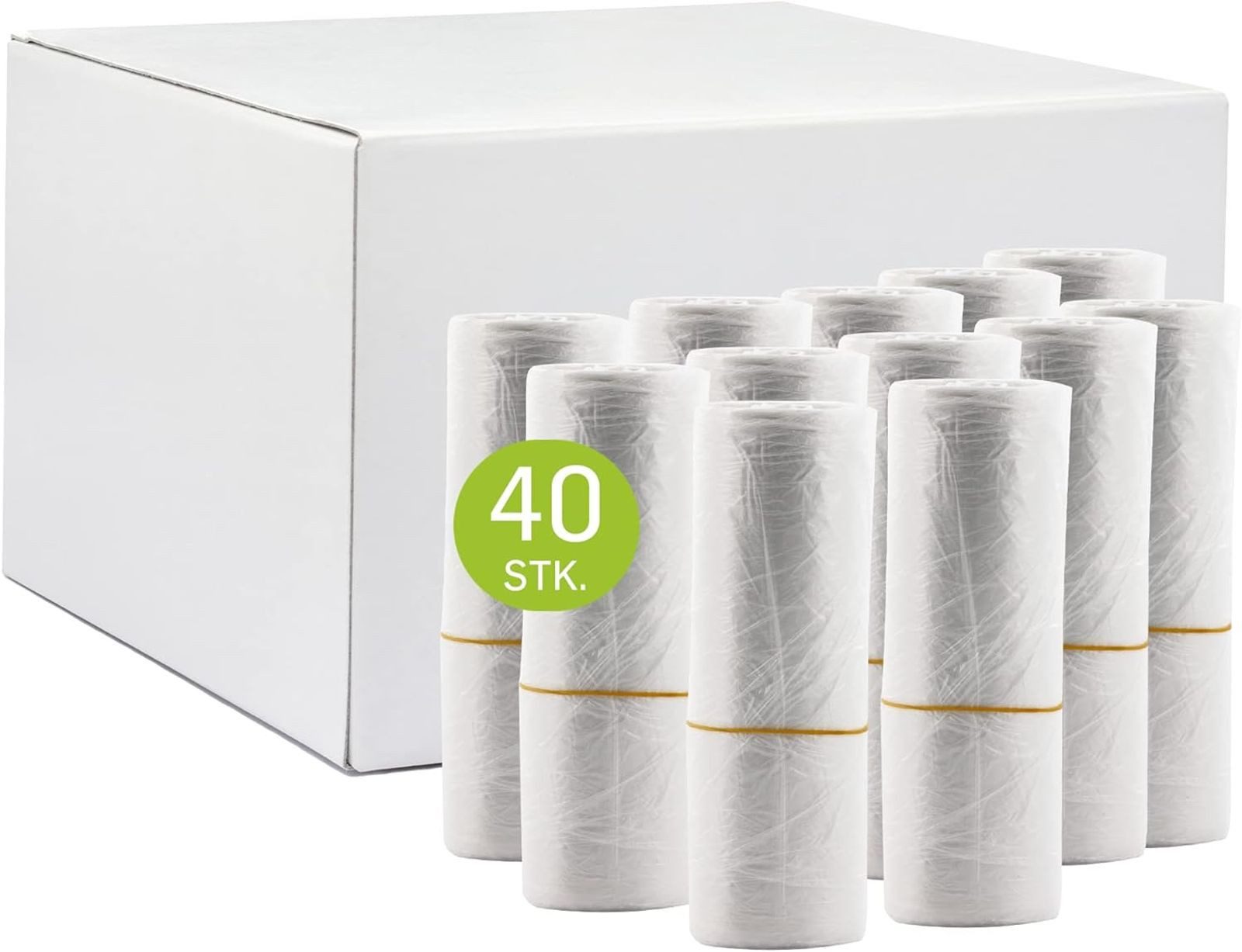 Hossi's Wholesale Müllbeutel 2000x Abfallbeutel 20L Karton Rollen Müllsack Säcke Tüten Transparent