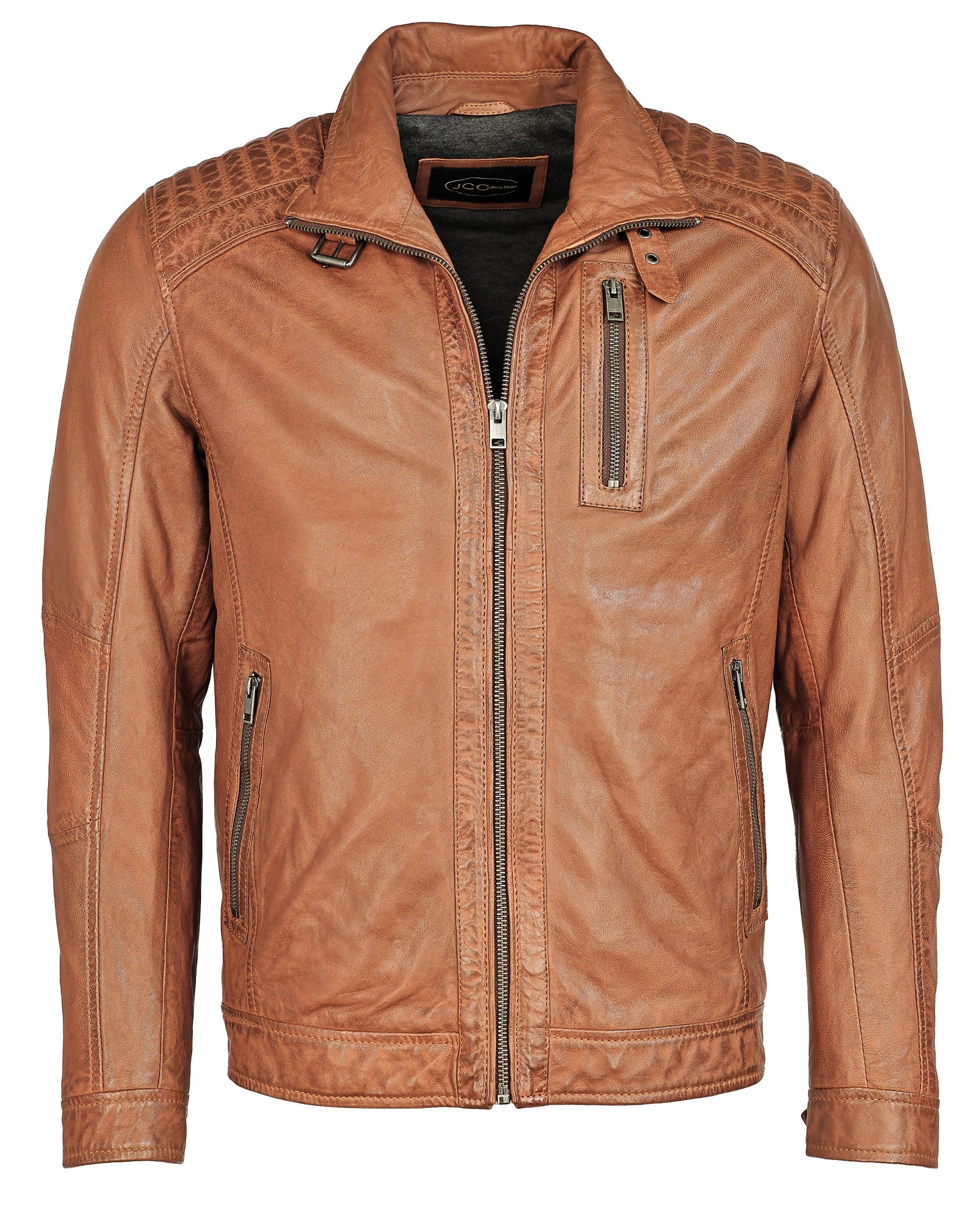 JCC Bikerjacke 31020351 light cognac | Übergangsjacken