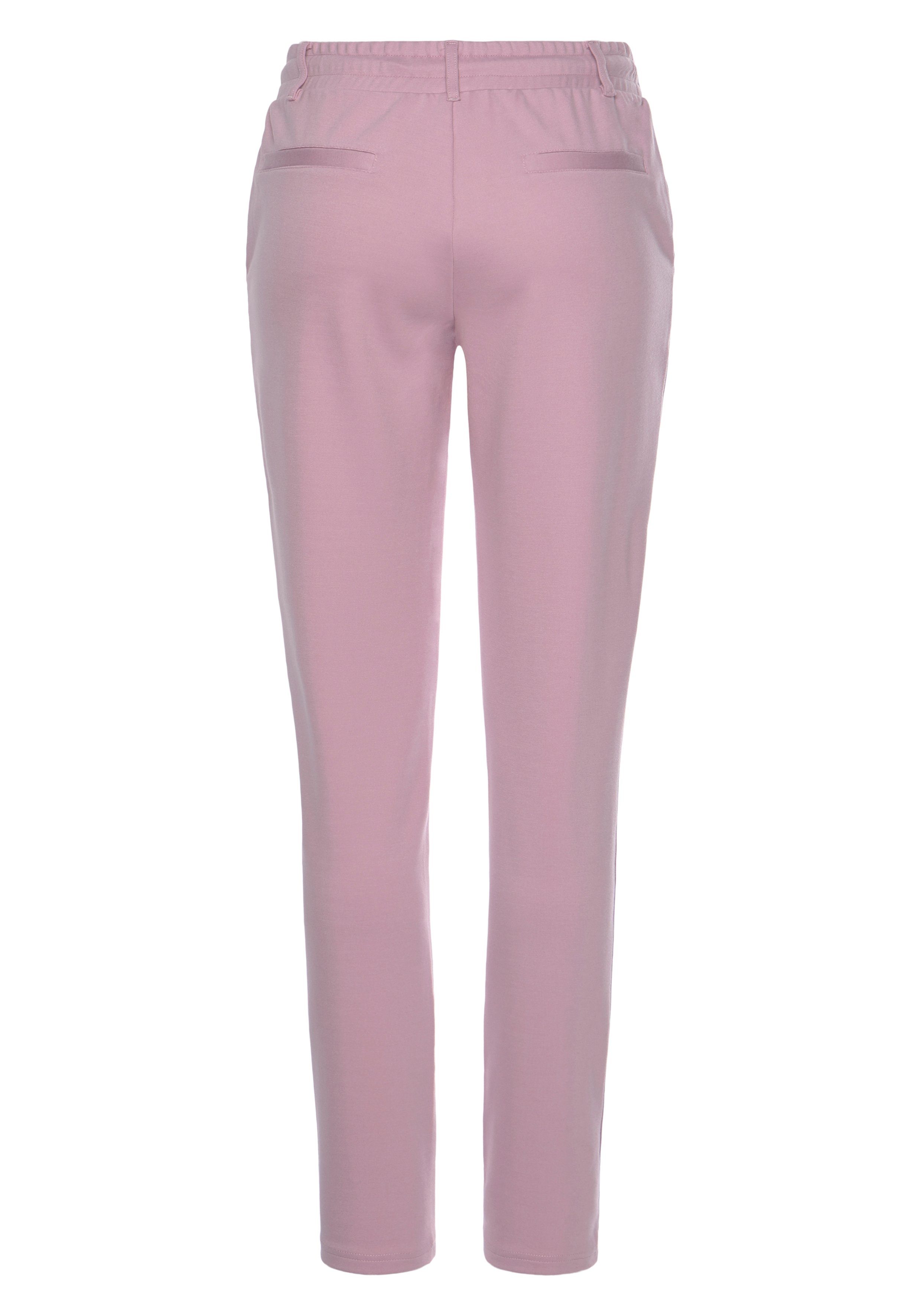 LASCANA Jogger Pants (1-tlg) und altrosa Loungewear, elastischem mit Gürtelschlaufen, Bund Loungeanzug