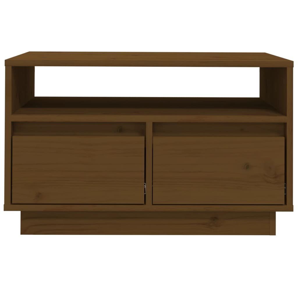 vidaXL 60x35x37 TV-Schrank Kiefer Honigbraun (1-St) cm Massivholz TV-Schrank