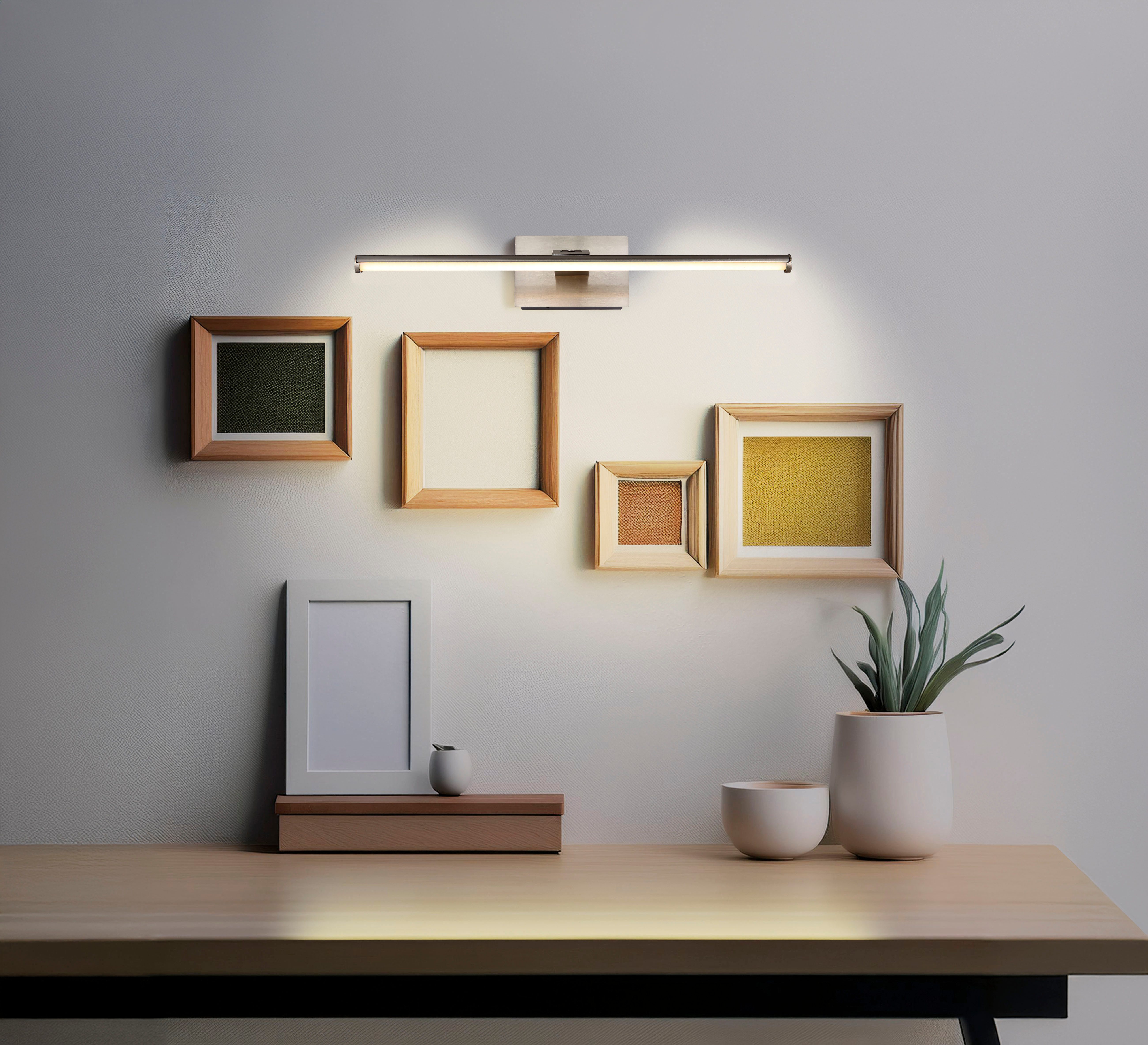 GLOBO LIGHTING Wandleuchte JAIME I, Fernbedienung, Infrarot inkl., LED fest integriert, Warmweiß, Wandlampe Wand Wohnzimmer Flur Wandbeleuchtung