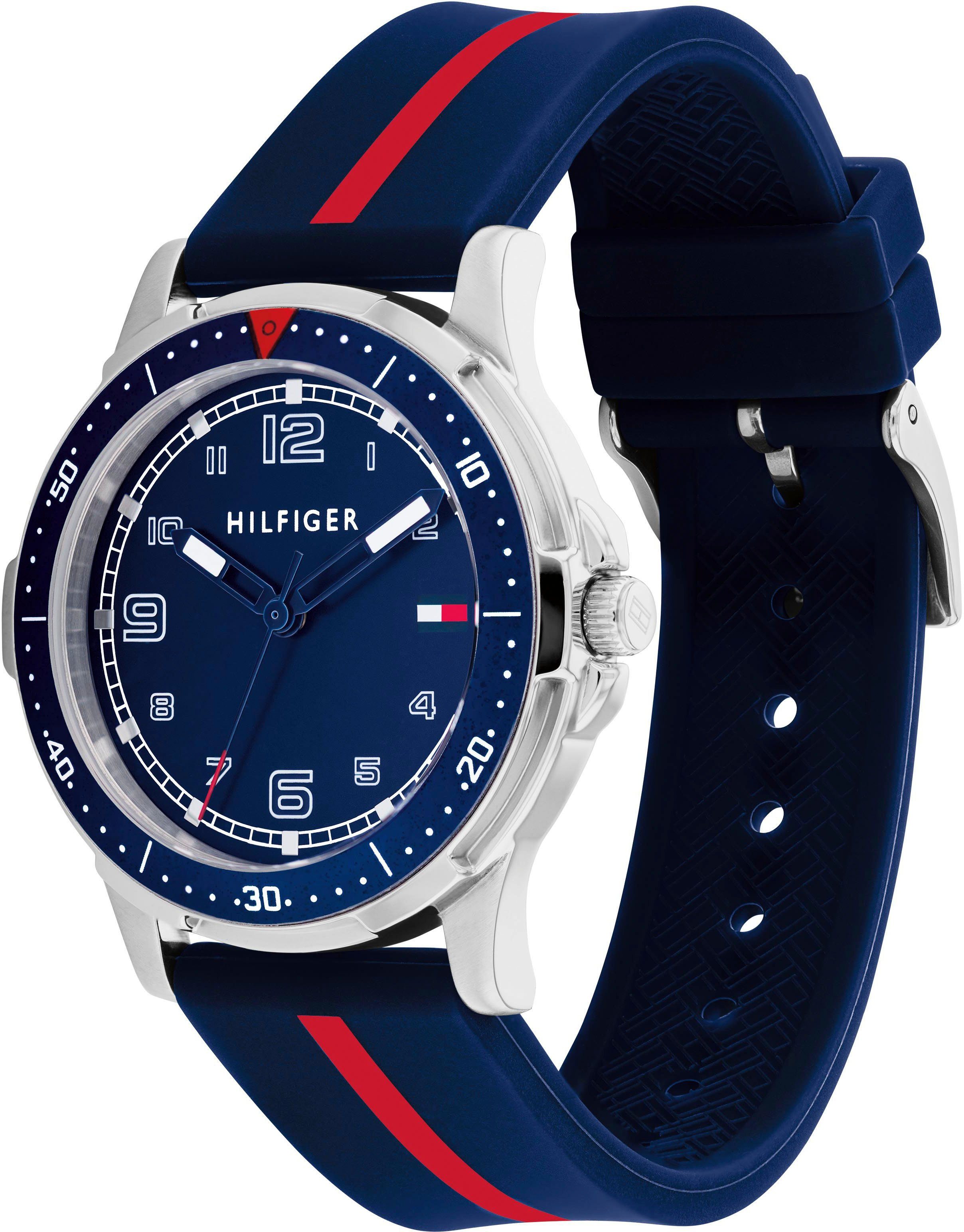 Tommy Hilfiger Quarzuhr KIDS 1720036, Armbanduhr, Kinderuhr, analog, Silikonarmband, Geschenkidee