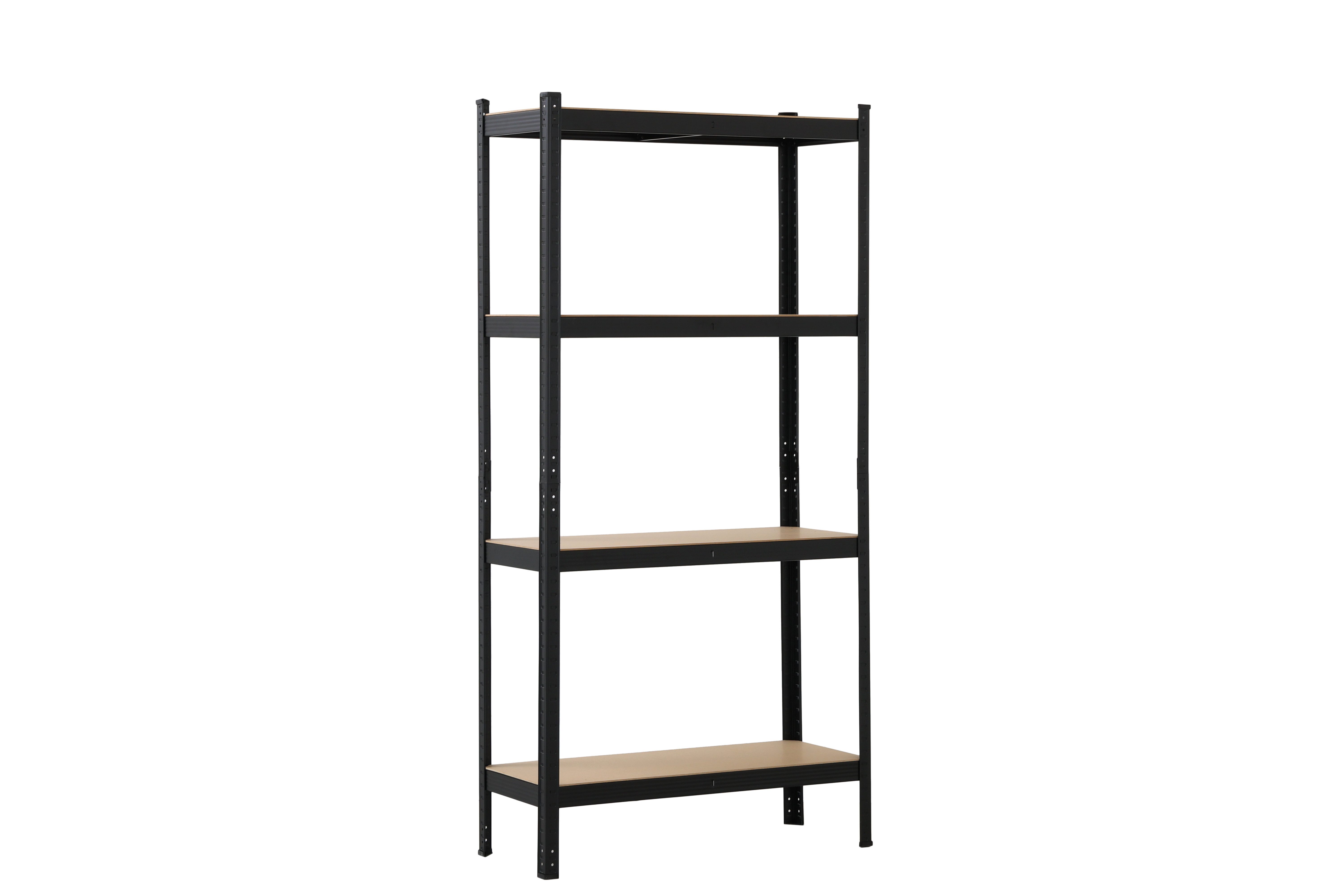 SCHULTE Regalwelt Schwerlastregal CHULTE Regalwelt, 4 MDF-Böden, 180×90×35 cm, 120 kg/Boden, schwarz