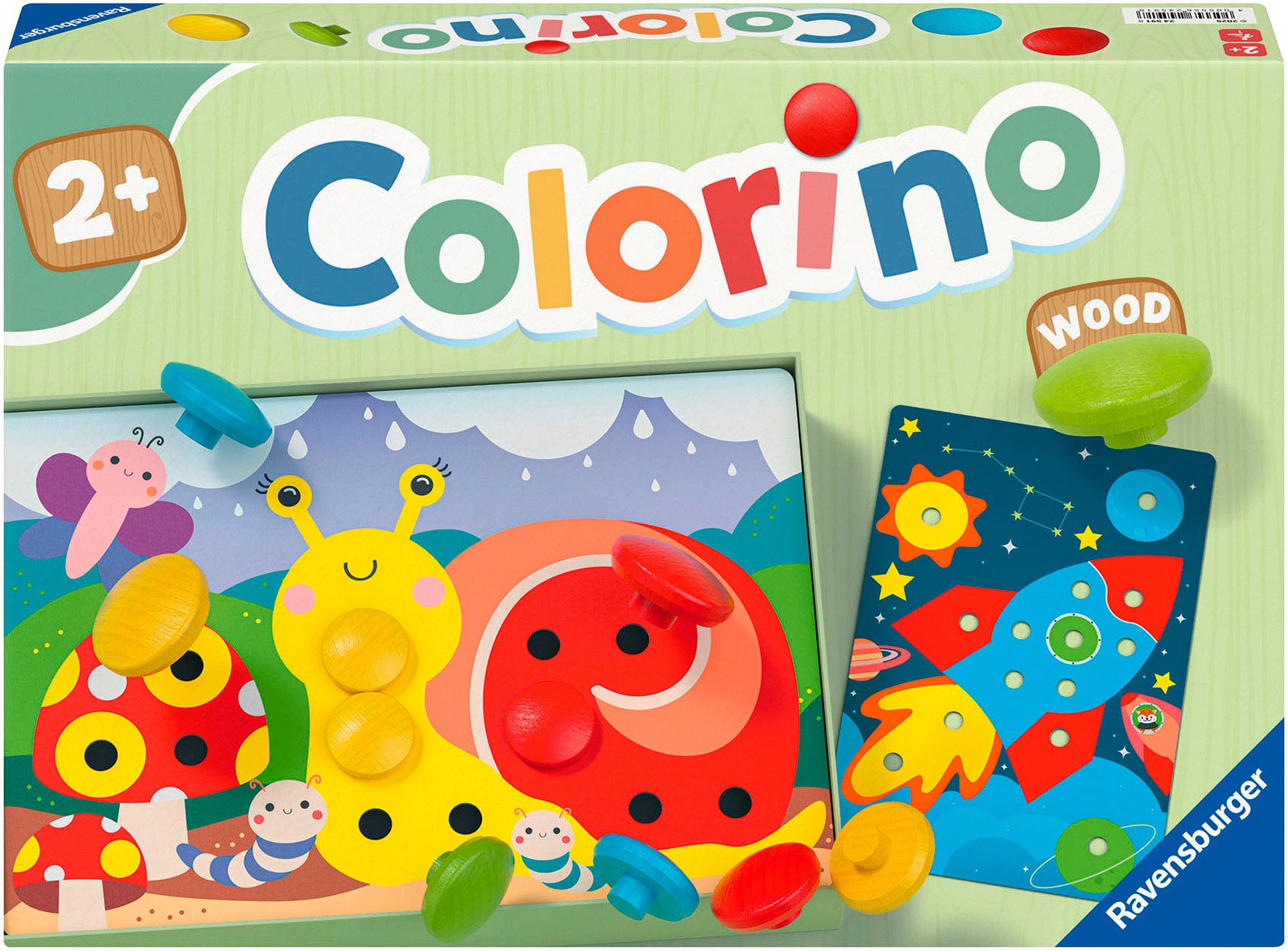 Ravensburger Spiel Mein Holz-Colorino, Kinderspiel, Made in Europe