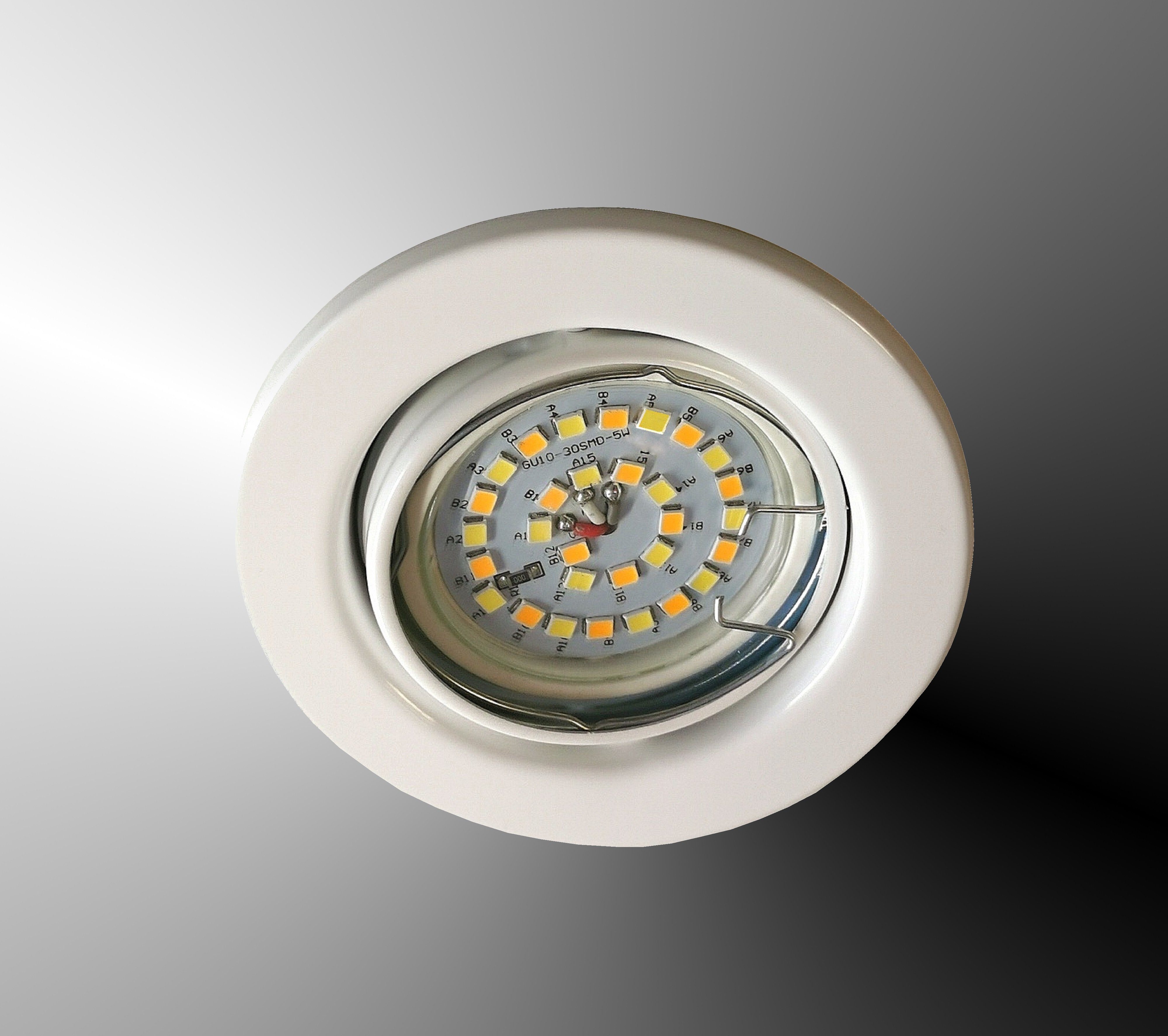 matt Downlight CCT Watt Deckenleuchte, LED LED Einbauspot, Farbtemperatur Einbauleuchte, Modul, 6x Einbaustrahler 3er Steuerung inkl. TRANGO Set 2700K-4000K-6500K LED 6729-036M36K Weiß 5