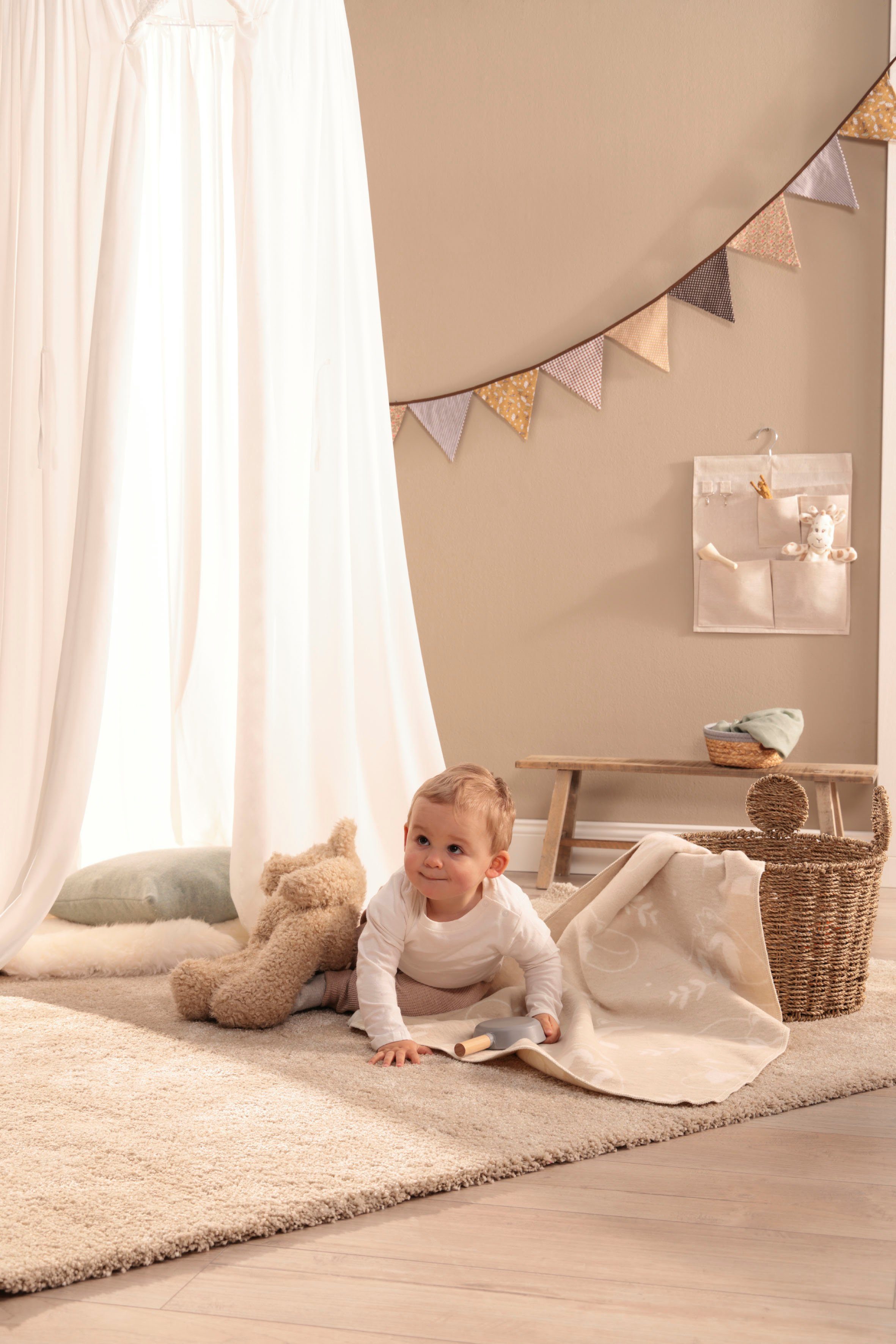 Babydecke Babydecke Little Foxes, Biederlack, Babydecke günstig online kaufen