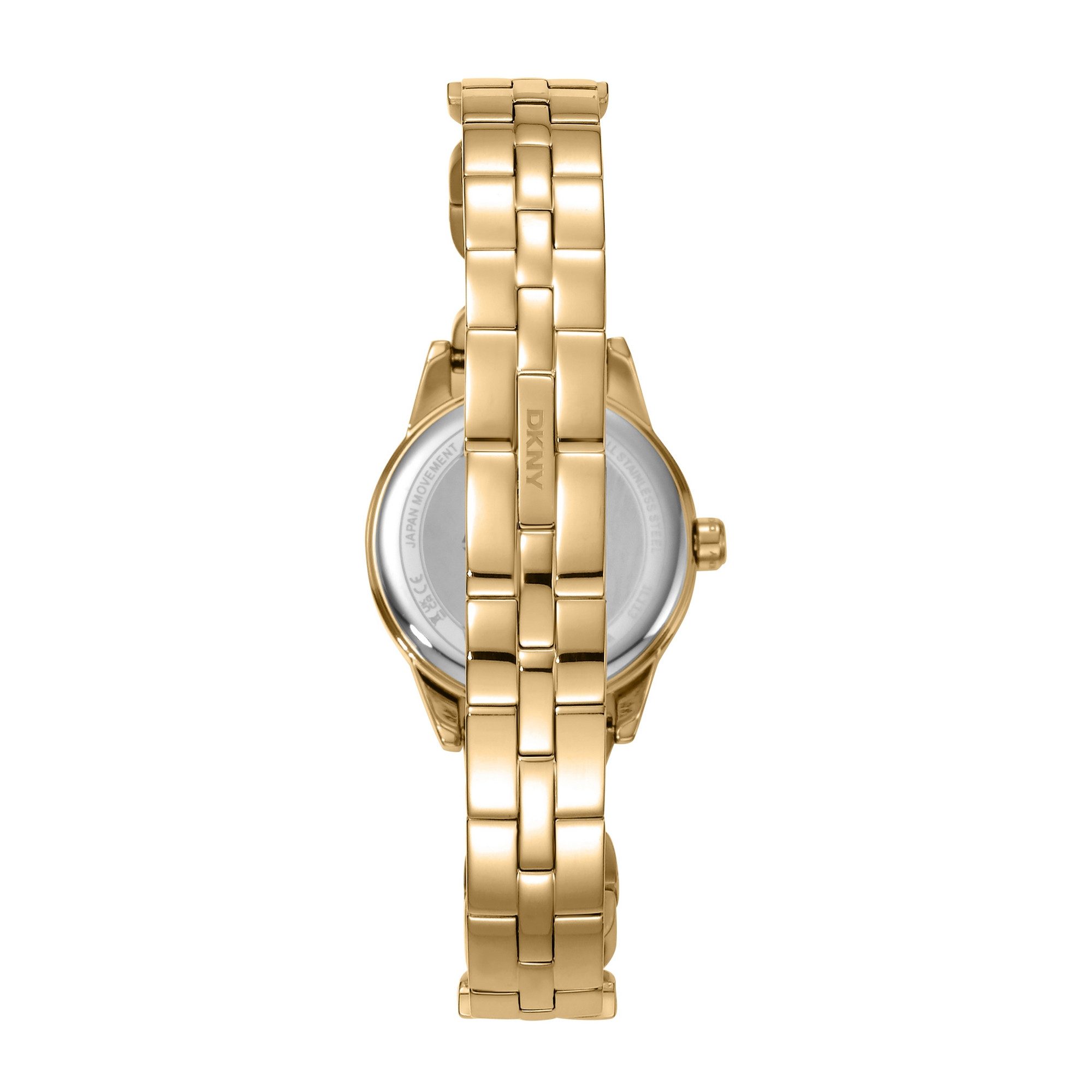 DKNY Quarzuhr Open Link Watch DK1L113M0245, Armbanduhr, Damenuhr, Edelstahlarmband, analog