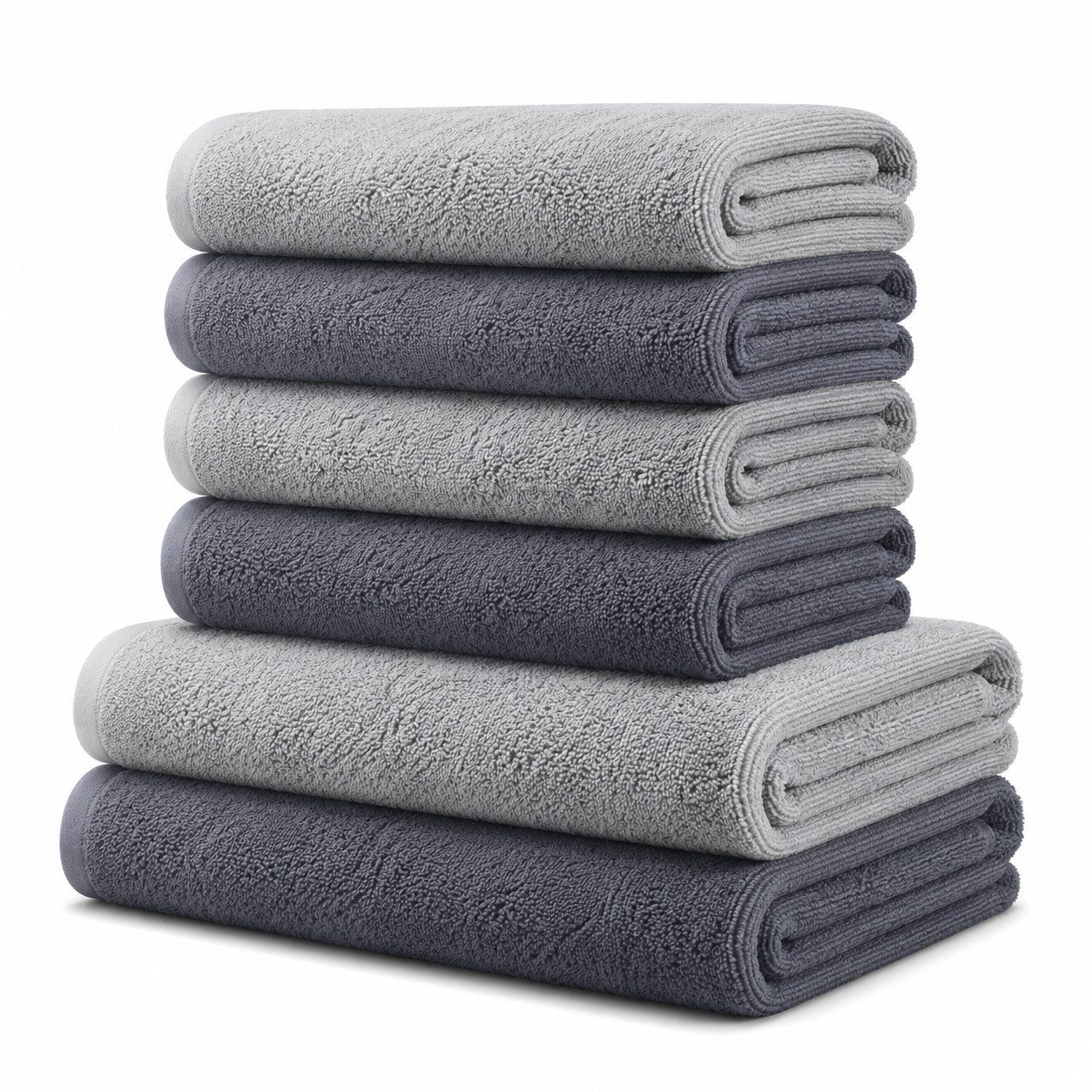 BRB HOME Handtuch Set, (Handtuch-Set, 6-St), 100% Baumwolle, Premium Handtuch Set
