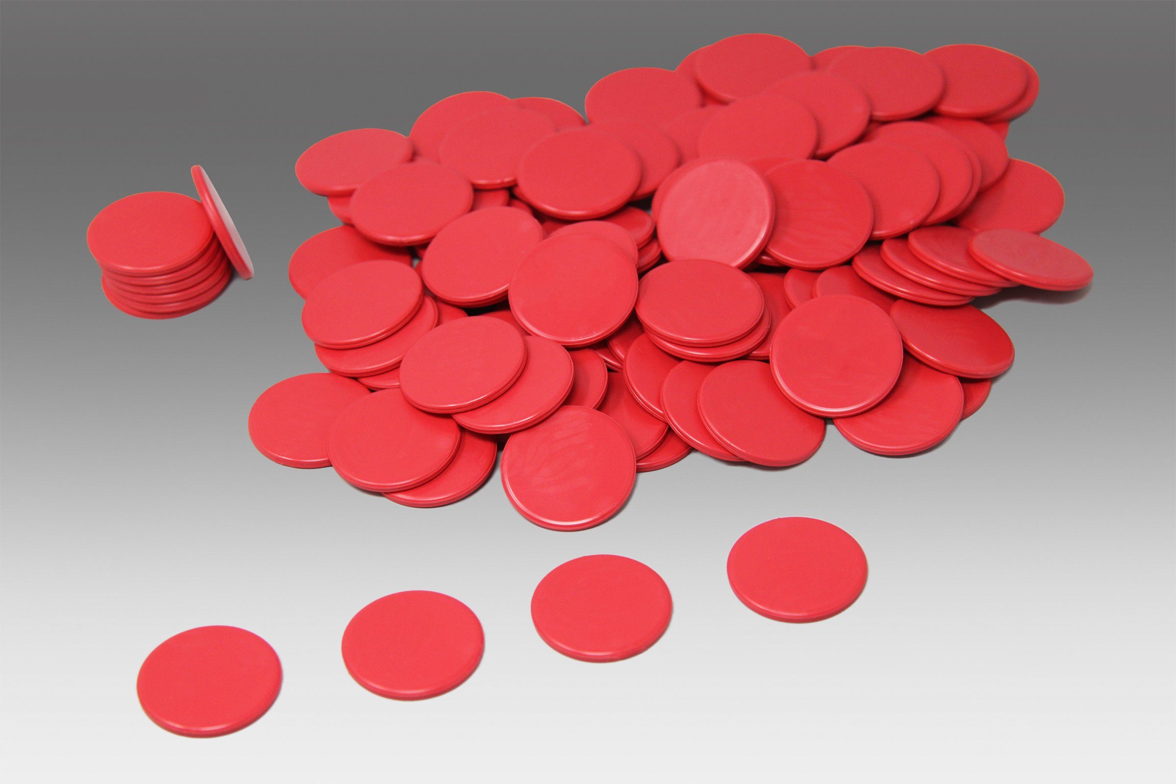 Marker mm 25 lernen Tokens RE-Plastic® Wissner® Lernspielzeug Rot RE-Plastic®, (100 Zählchips Stück), aktiv Spielchips